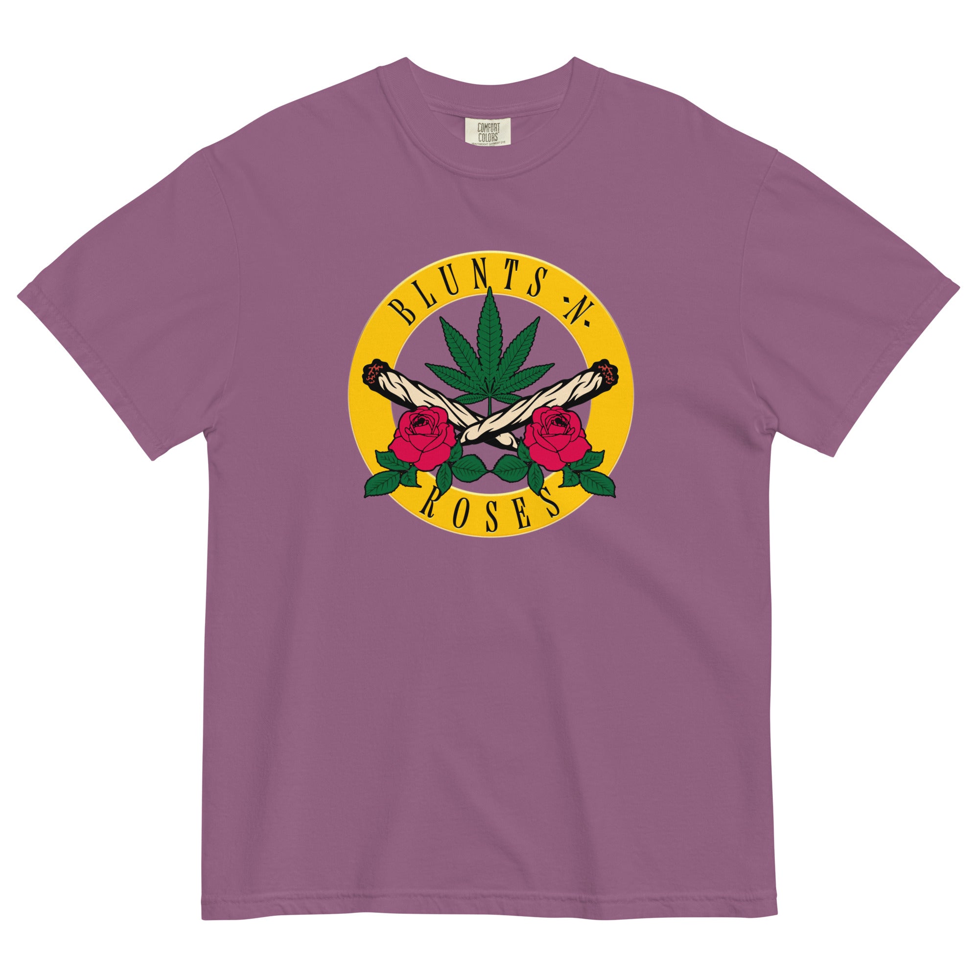 Blunts 'N Roses T-Shirt: Rock 'n Roll Weed Shirt | Magic Leaf Tees