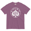 Lucky 420 T-Shirt – Weed-Themed Casino Poker Chip Design | Magic Leaf Tees