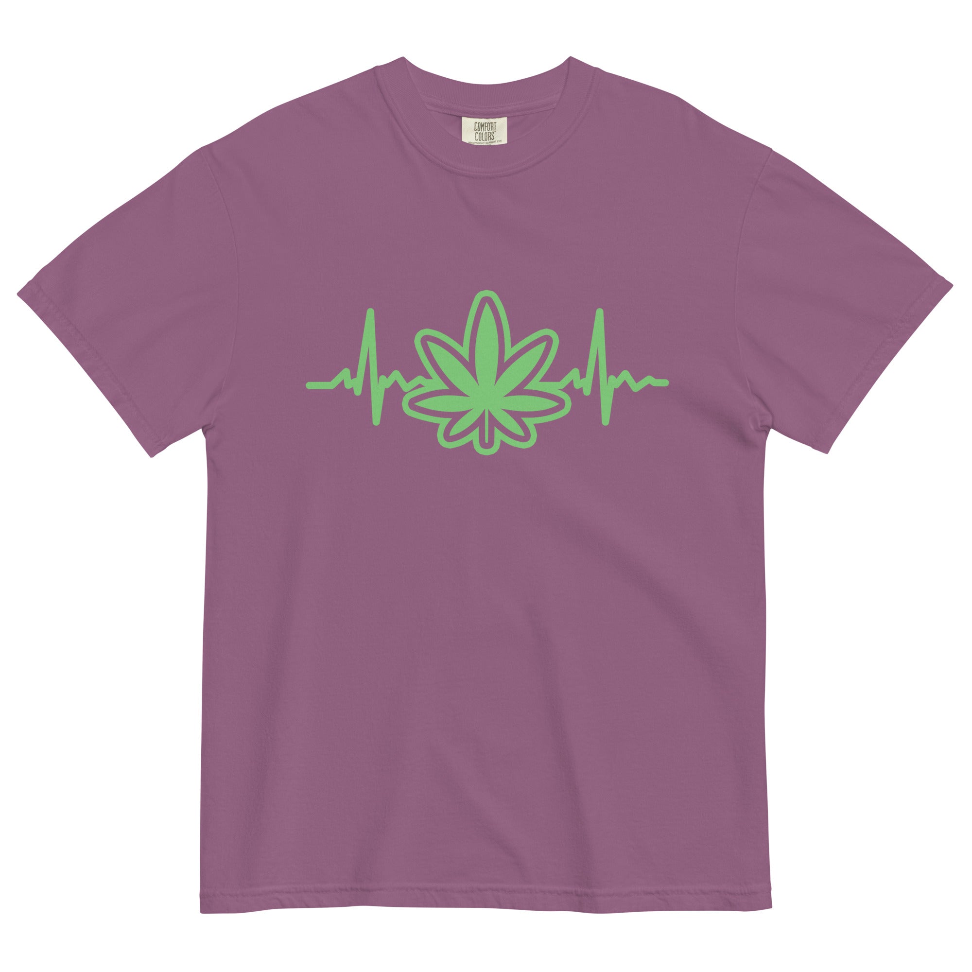 Heartbeat Funny Weed T-Shirt – Perfect Cannabis Shirt for Stoners | Magic Leaf Tees