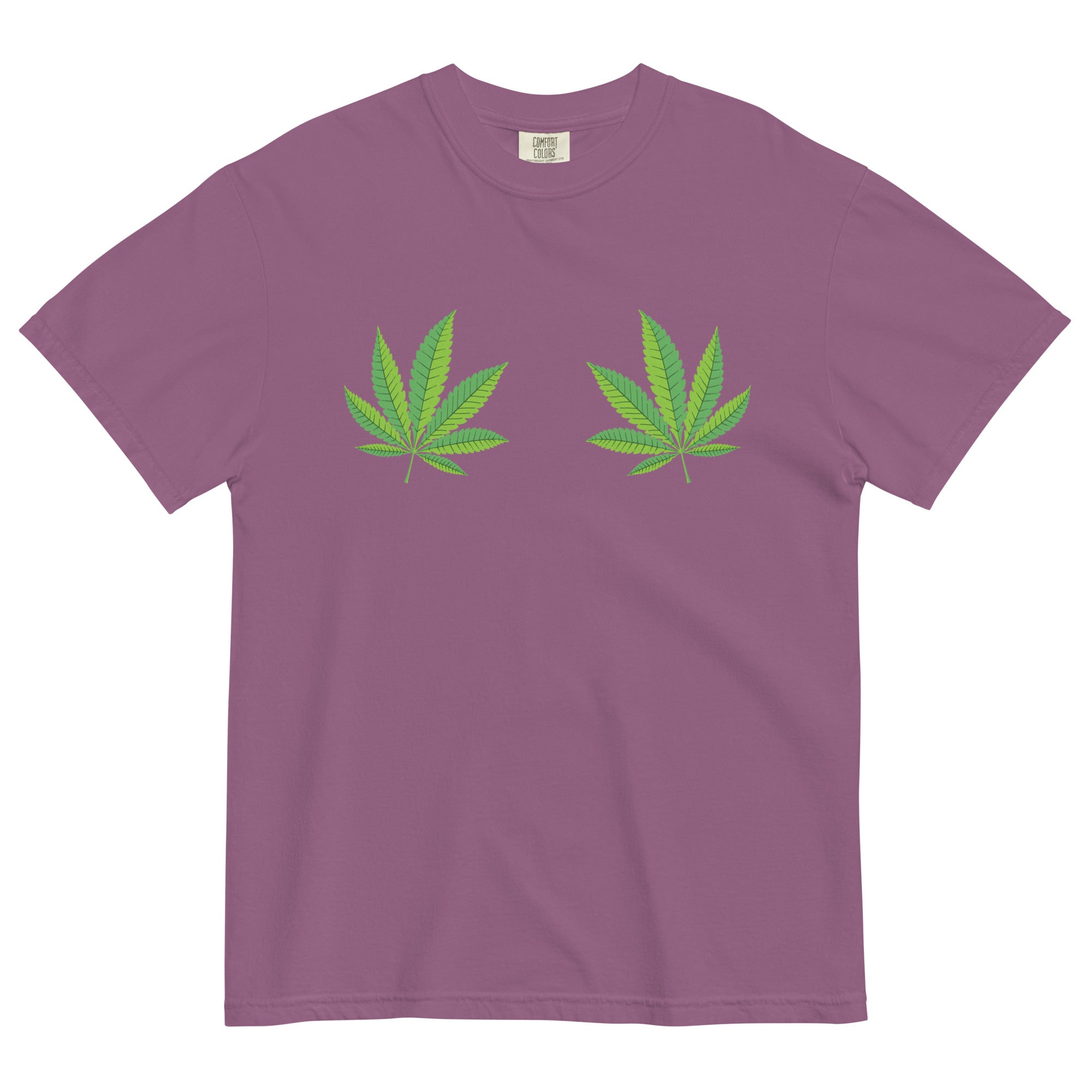 Peek-a-Leaf Boob Weed T-Shirt - Funny Weed Shirt for Cannabis Lovers | Magic Leaf Tees