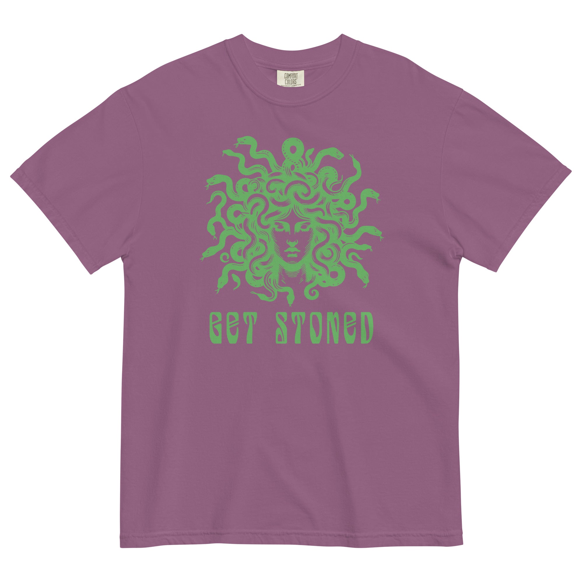 Get Stoned Medusa T-Shirt - Exclusive Halloween Weed Apparel | Magic Leaf Tees