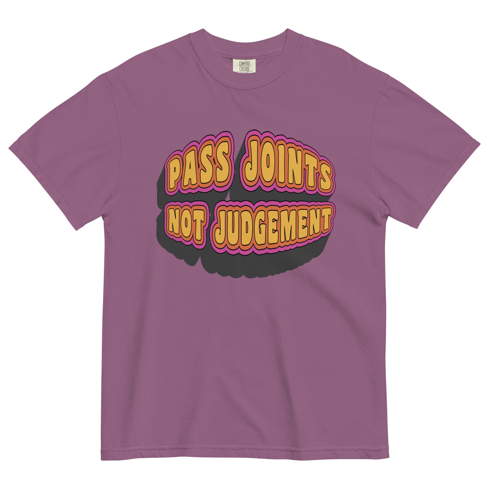 "Pass Joints Not Judgment" Retro 60's Style Weed T-Shirt – Magic Leaf Tees