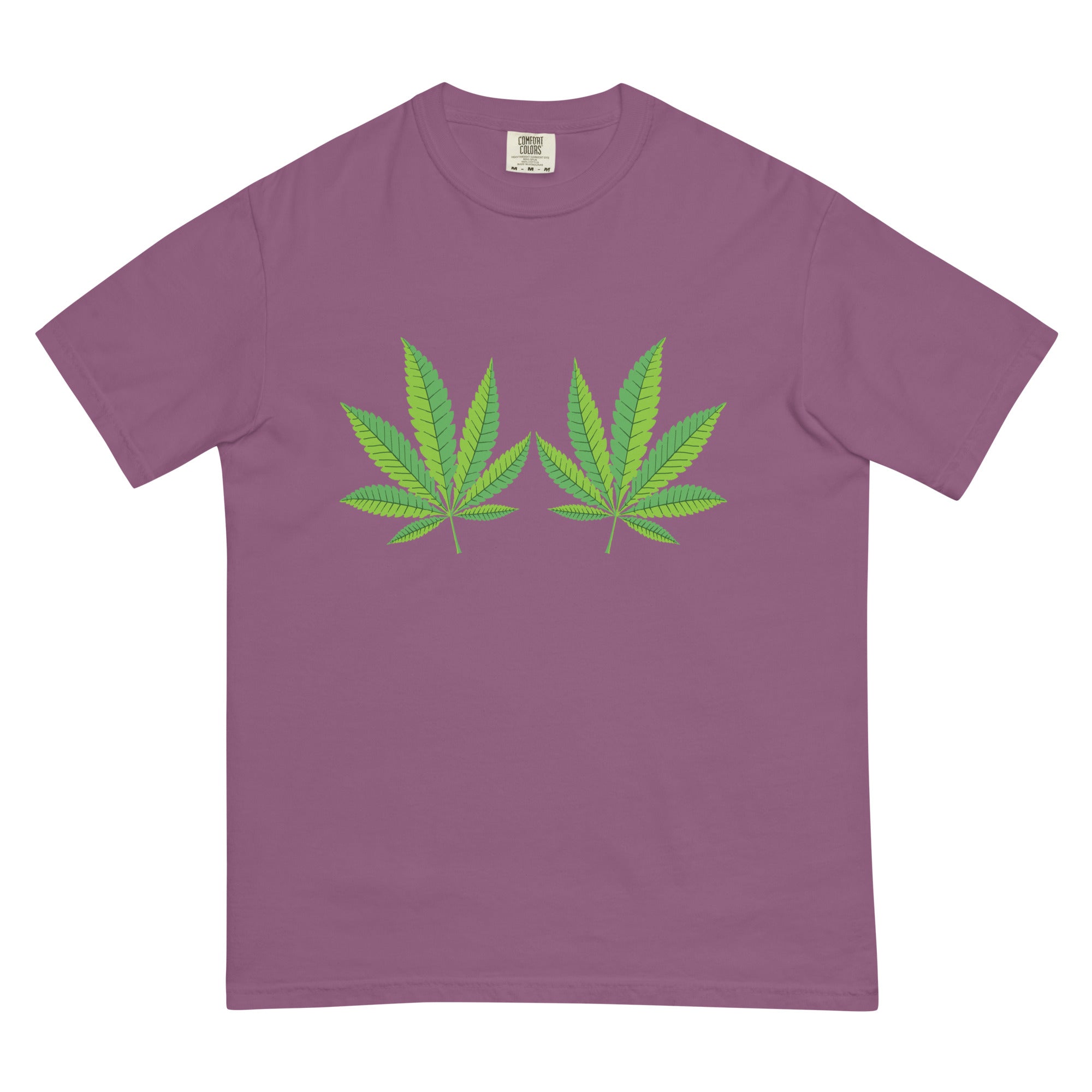 Peek-a-Leaf Boob Weed T-Shirt - Funny Weed Shirt for Cannabis Lovers | Magic Leaf Tees