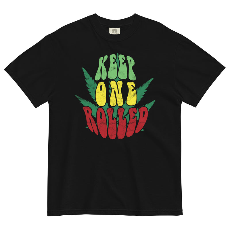 Keep One Rolled Tee | Cannabis-Inspired Shirt | Weed Enthusiast Apparel | Magic Leaf Tees