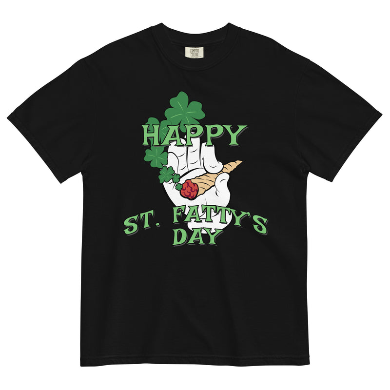 Happy St. Fatty's Day Tee | Stoner St. Patrick's Day Shirt | Shamrock Weed Hilarity | Magic Leaf Tees