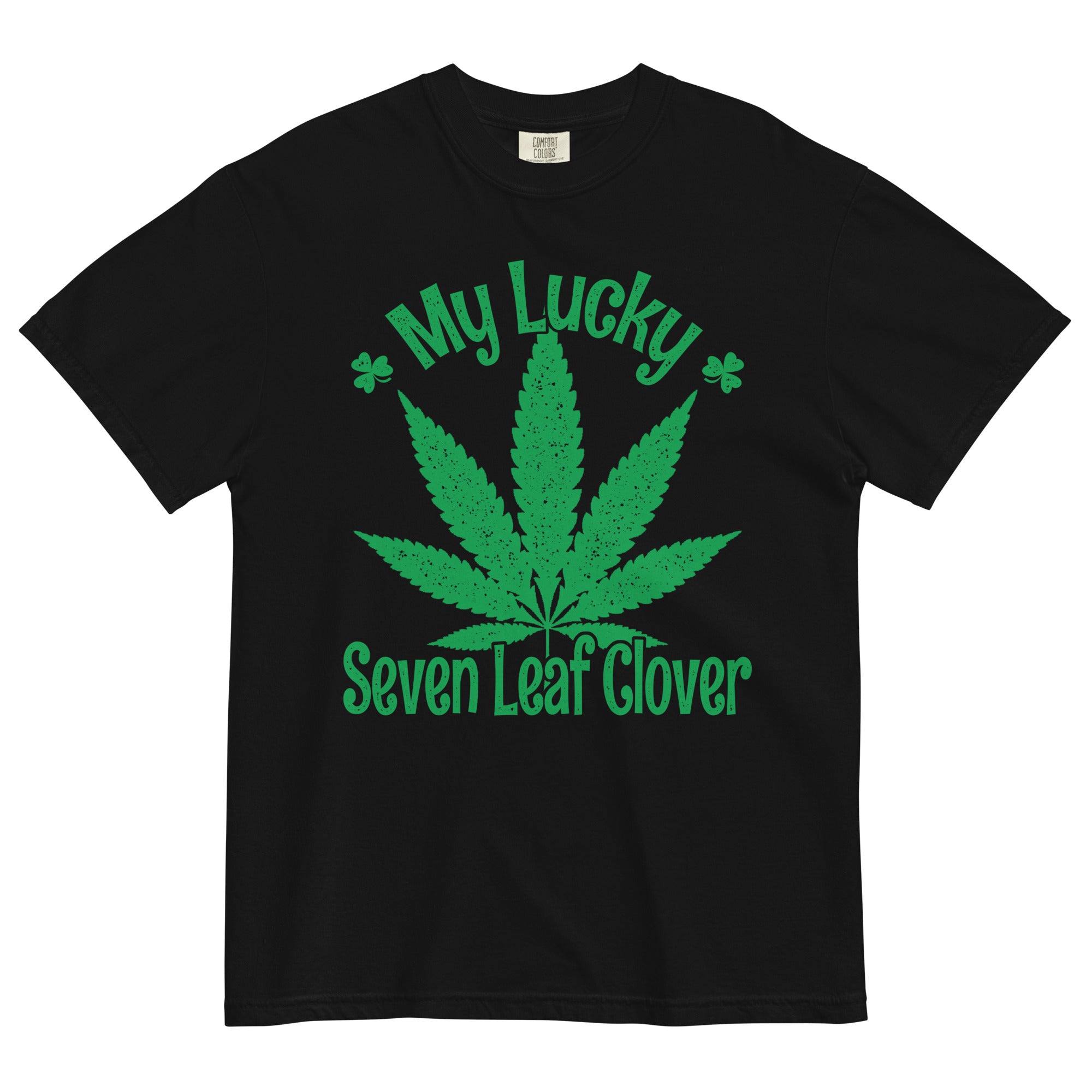 My Lucky Seven Leaf Clover Tee | St. Patrick's Day Cannabis Shirt | Herbal Luck Celebration | Magic Leaf Tees