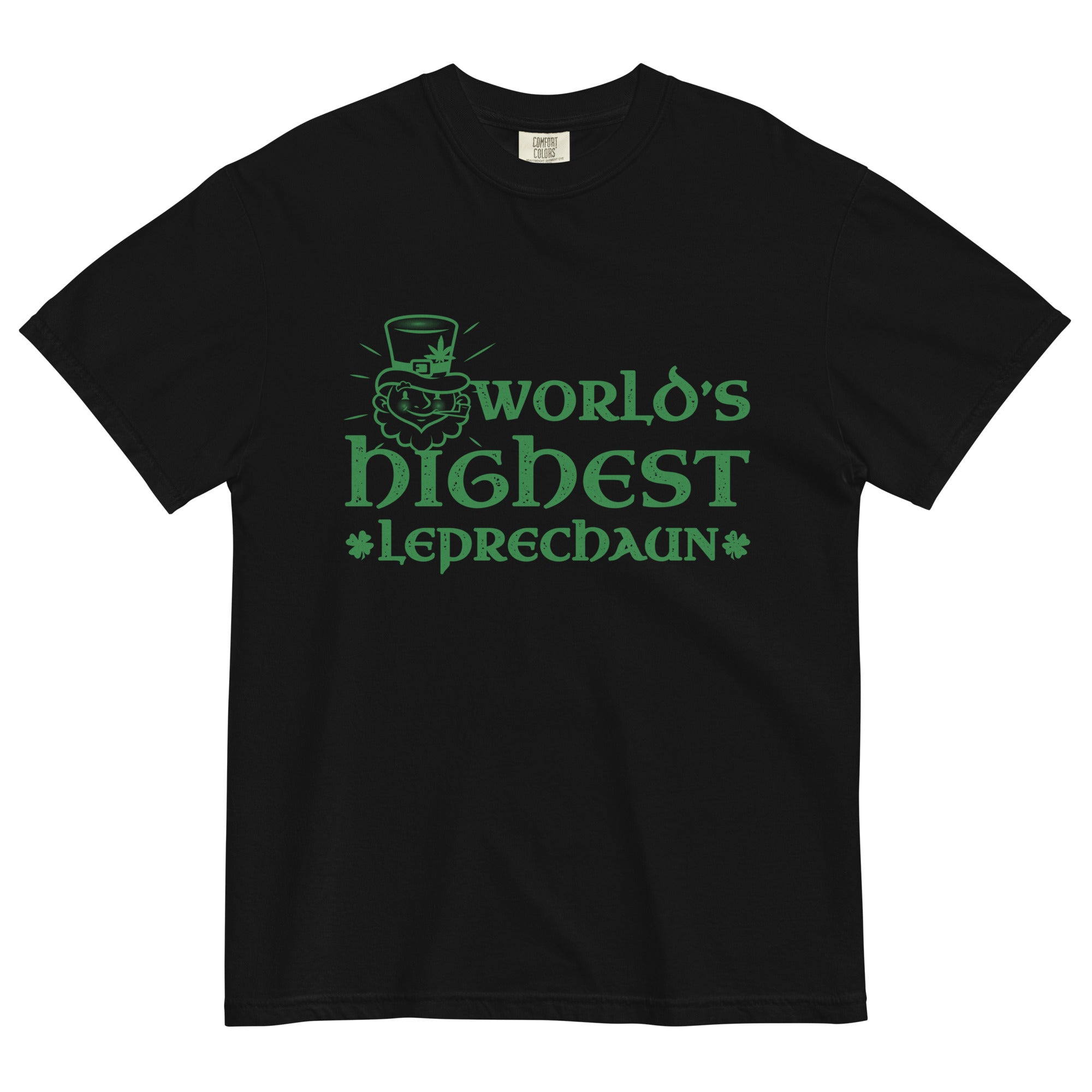 World's Highest Leprechaun Tee | St. Patrick's Day Cannabis Shirt | Herbal Humor Celebration | Magic Leaf Tees