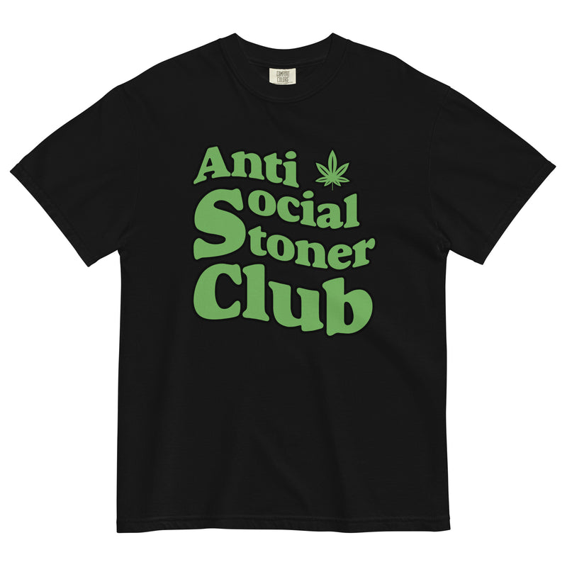 Anti-Social Stoner Club: Hilarious Cannabis-Inspired Tee for Introverted Highs! - Magic Leaf Tees
