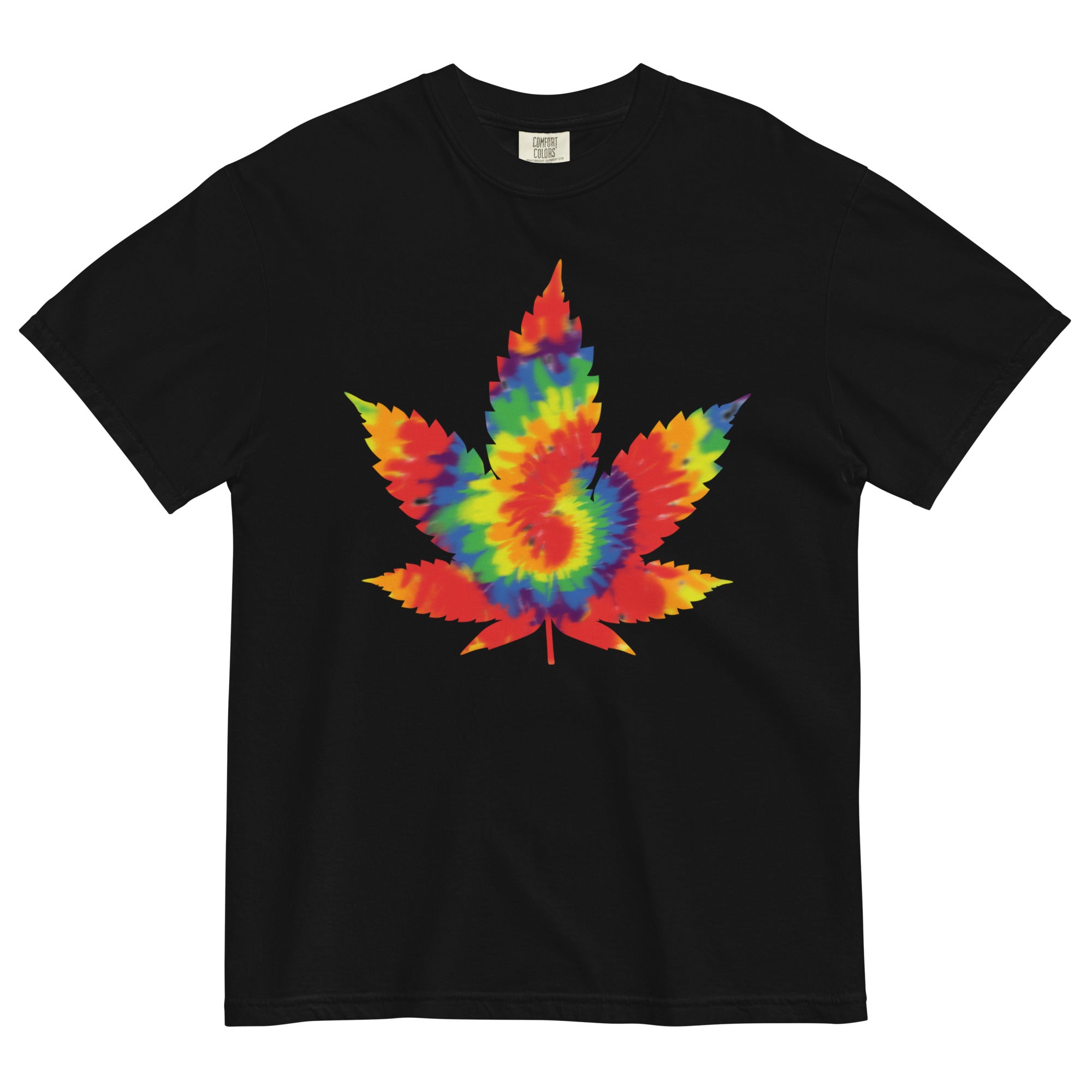 Tie-Dye Bliss: Pot Leaf Paradise Tee for Vibrant Cannabis Style! - Magic Leaf Tees