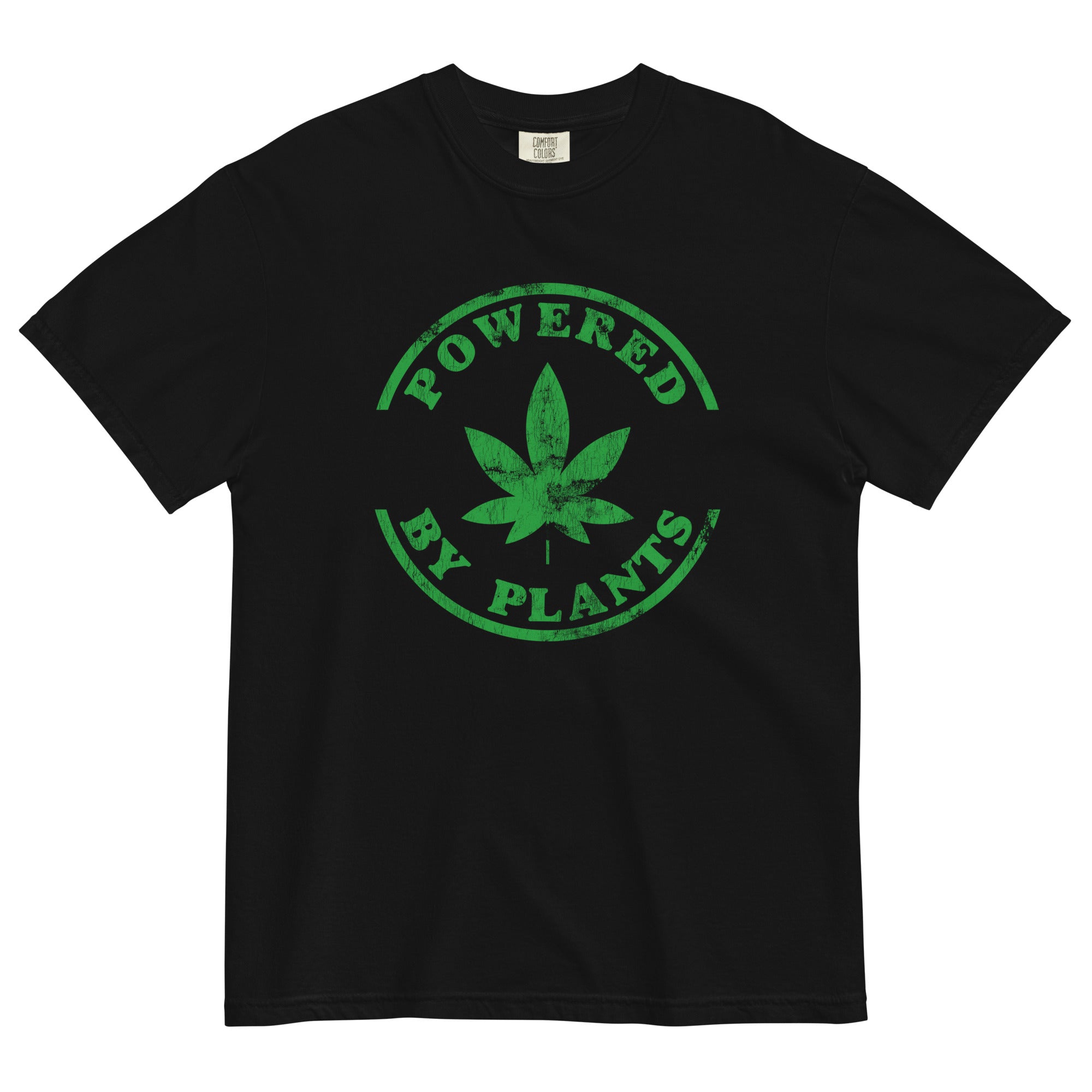 Powered By Plants: Stylish Weed-Inspired Tee for Green Lifestyle Enthusiasts! - Magic Leaf Tees