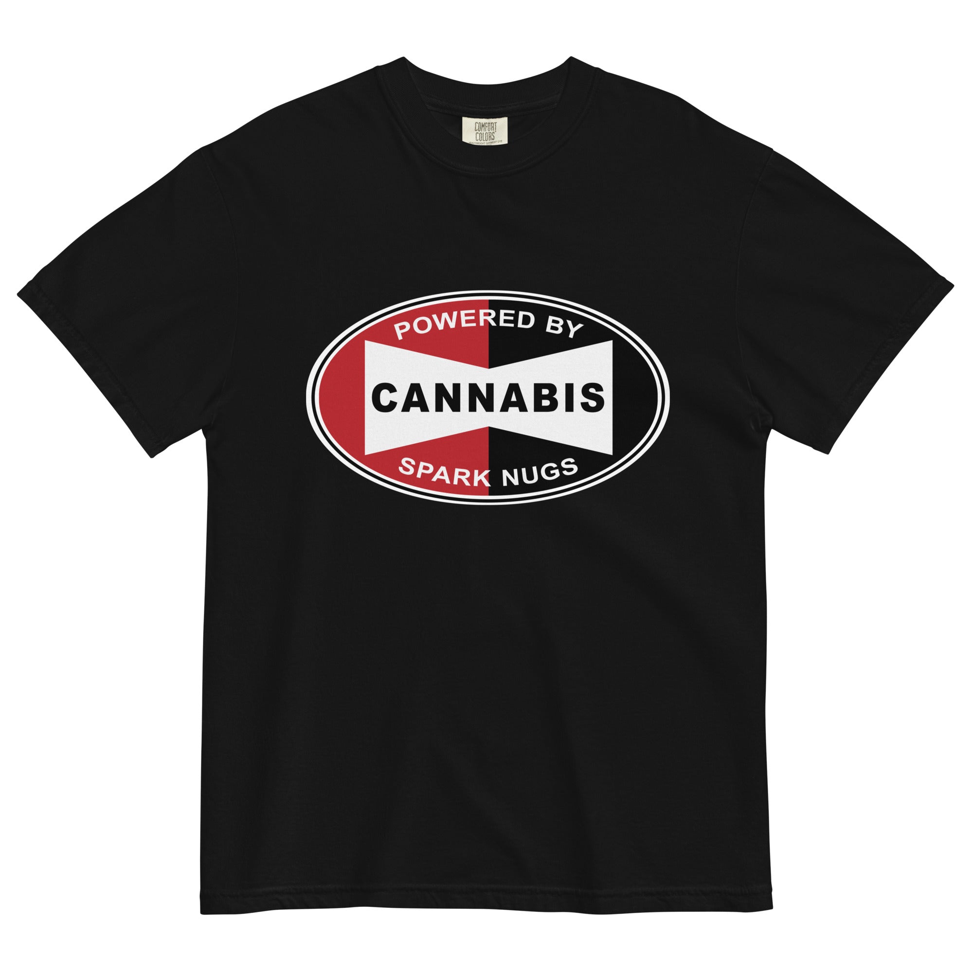 Stoner Mechanics Spark Plug Logo Cannabis T-Shirt | Unique Weed Apparel | Magic Leaf Tees