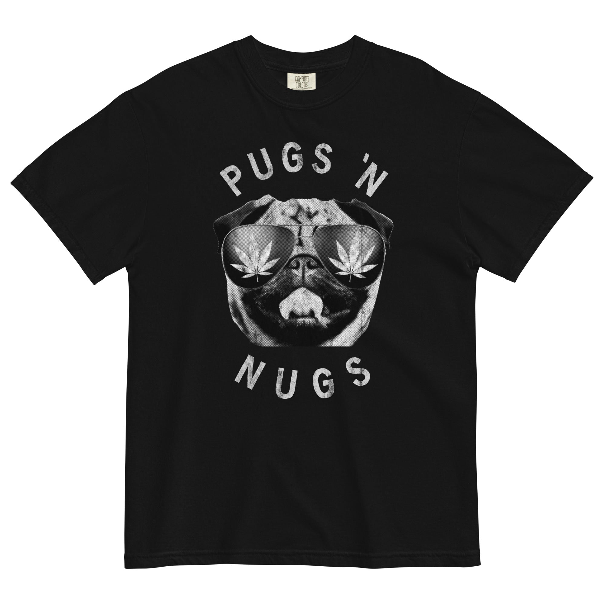 Pugs 'N Nugs Marijuana Dog Lover T-Shirt | Cannabis Pet Apparel | Magic Leaf Tees