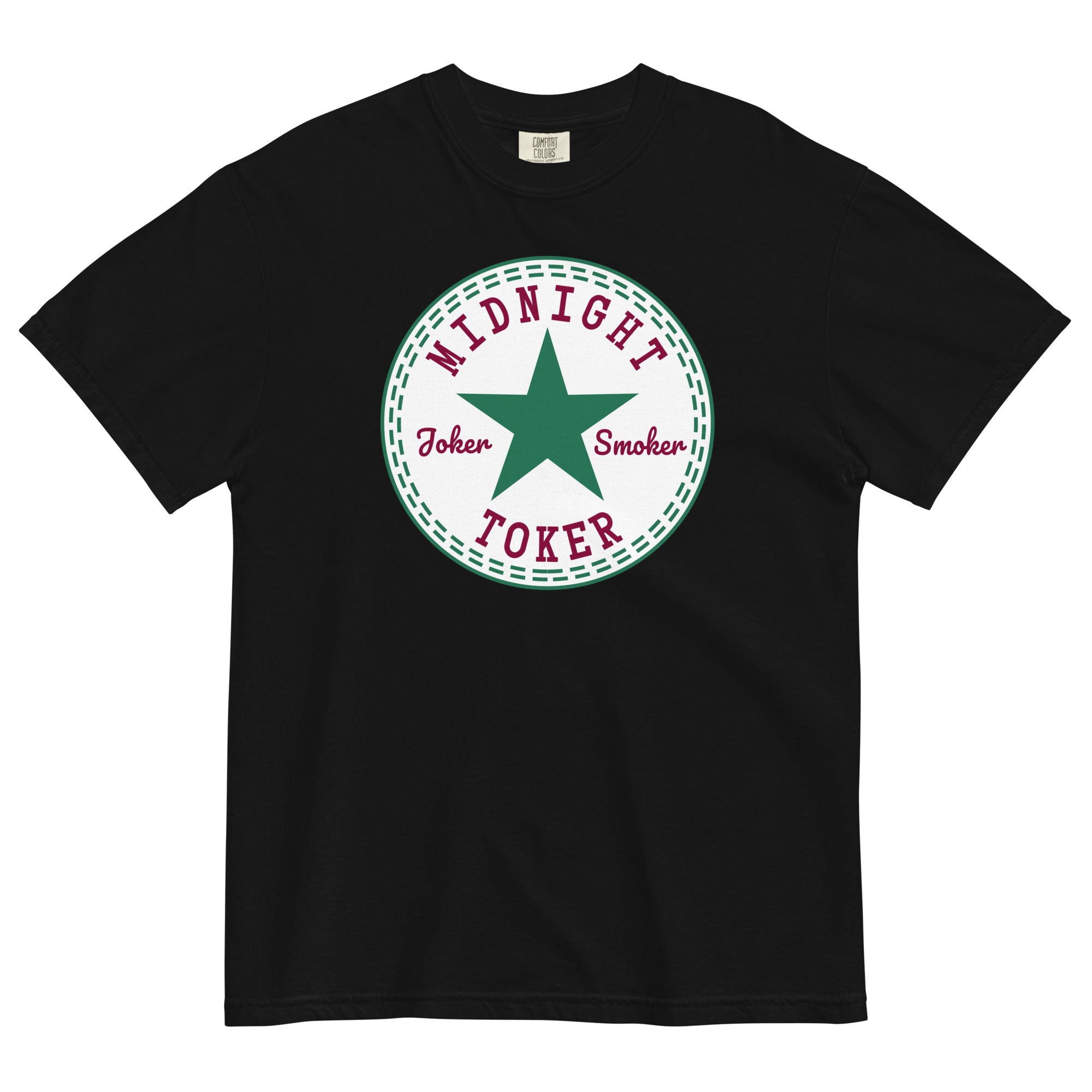 Joker Smoker Midnight Toker All Stars T-Shirt: Cannabis Sneaker Logo Weed Shirt | Magic Leaf Tees