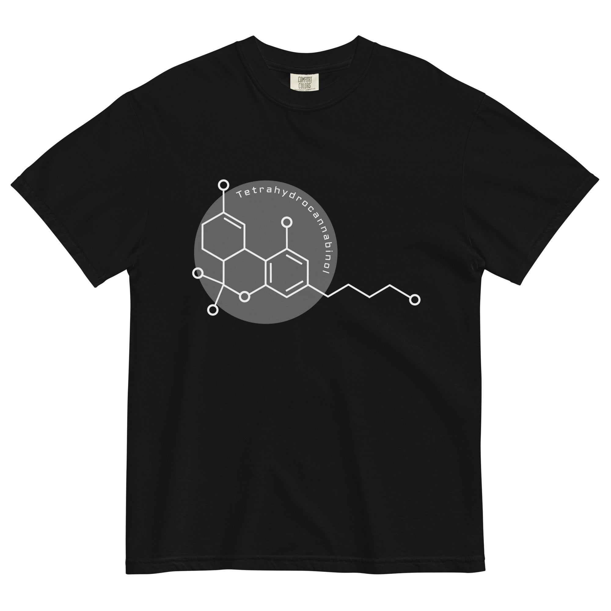 Abstract THC Molecule Cannabis T-Shirt: Stylish Weed Apparel | Magic Leaf Tees