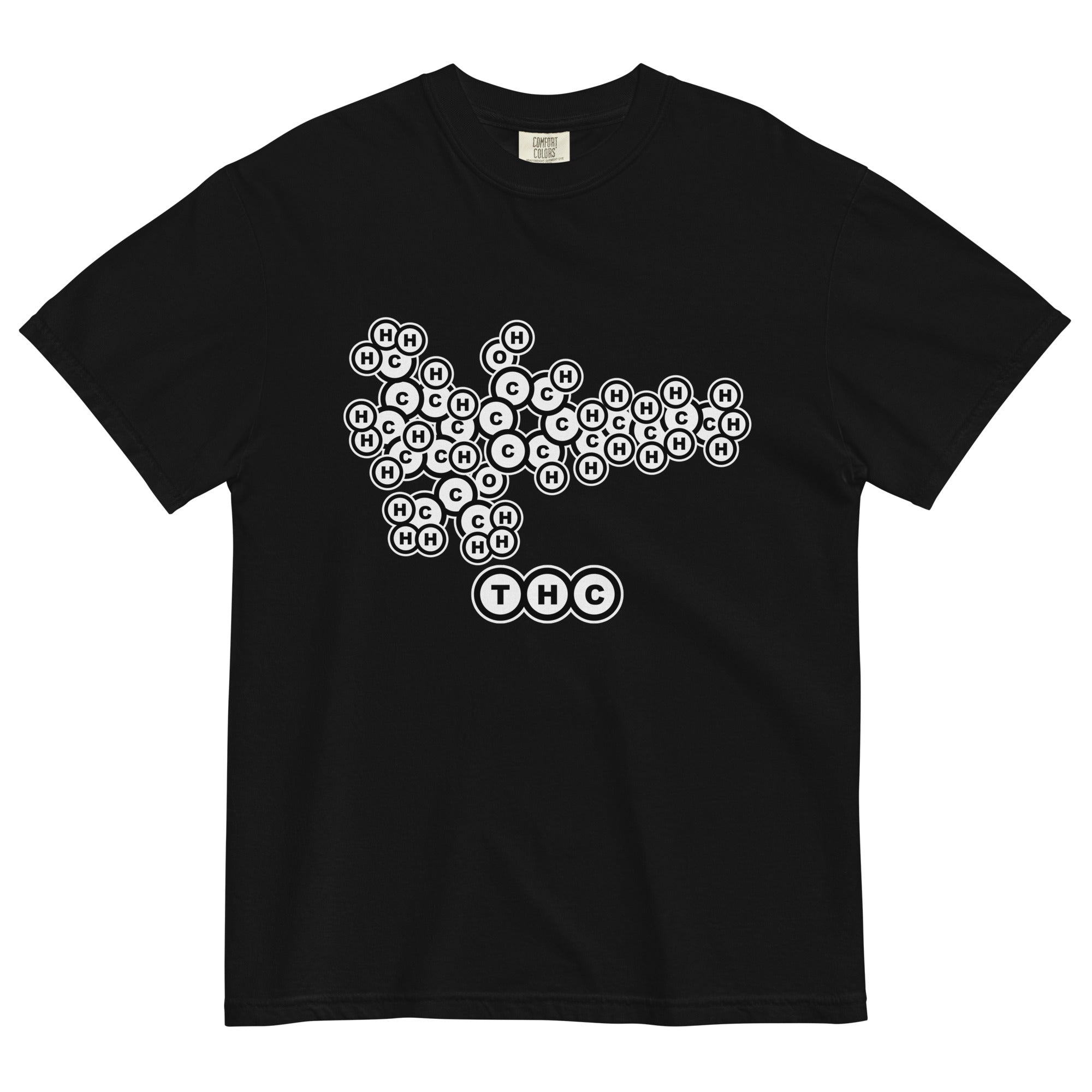 THC Molecule Chemical Composition Cannabis T-Shirt: Stylish Weed Apparel | Magic Leaf Tees