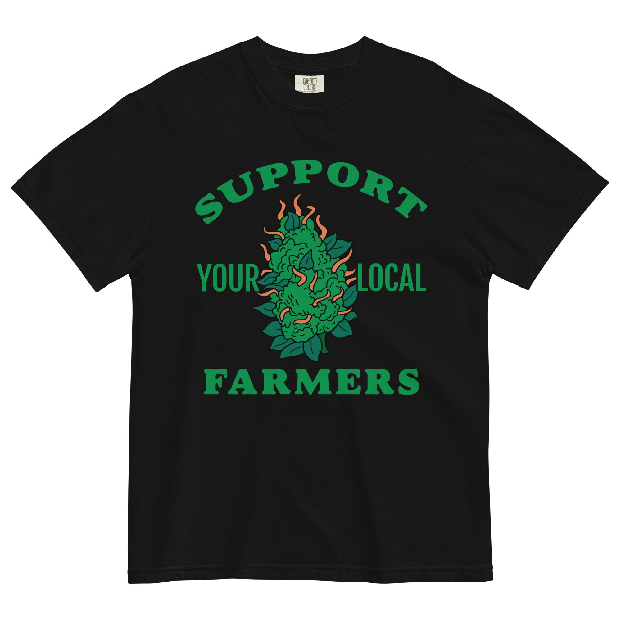 Support Your Local Farmers: Cannabis Bud Tee for Pot Farmers | Magic Leaf Tees