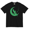  Weed Fairy on Crescent Moon Cannabis T-Shirt: Unique Weed Apparel | Magic Leaf Tees