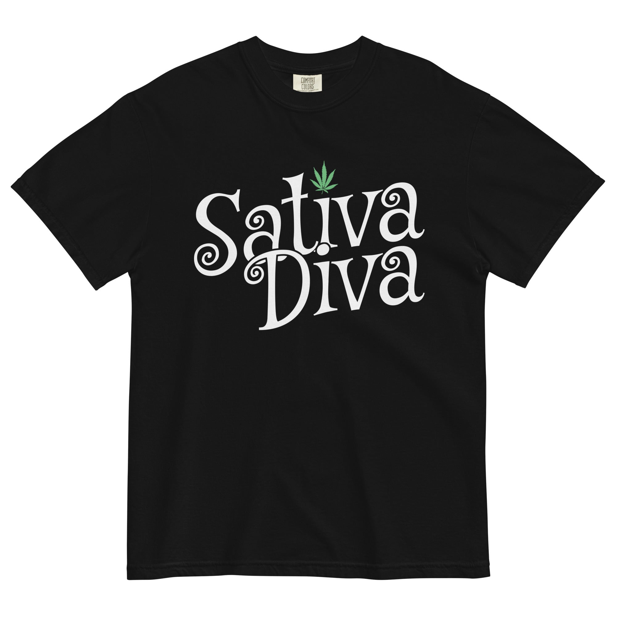 Sativa Diva Weed T-Shirt: Standout Wear for Cannabis Lovers! | Magic Leaf Tees