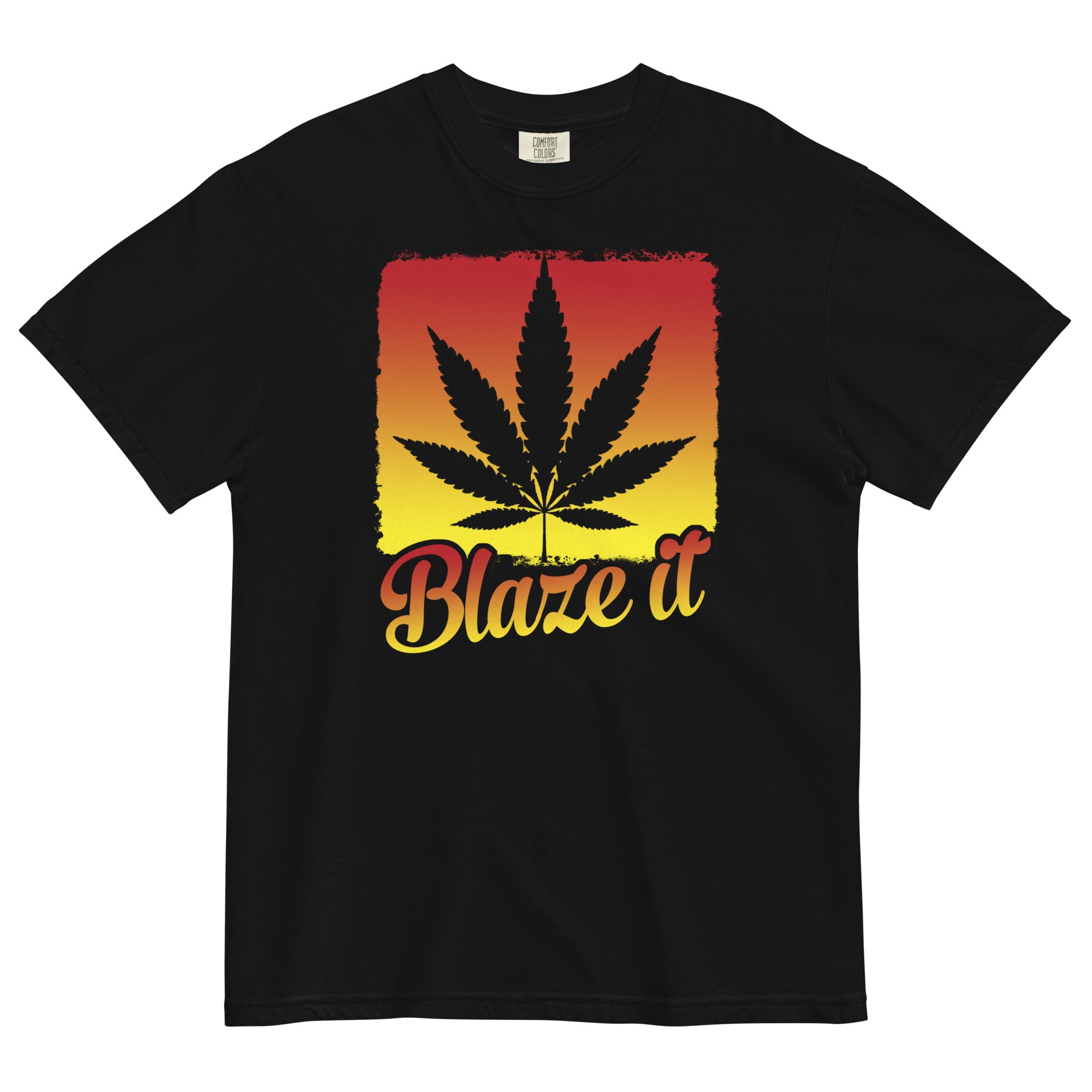 Blaze It T-Shirt – Colorful Cannabis-Themed Apparel | Magic Leaf Tees