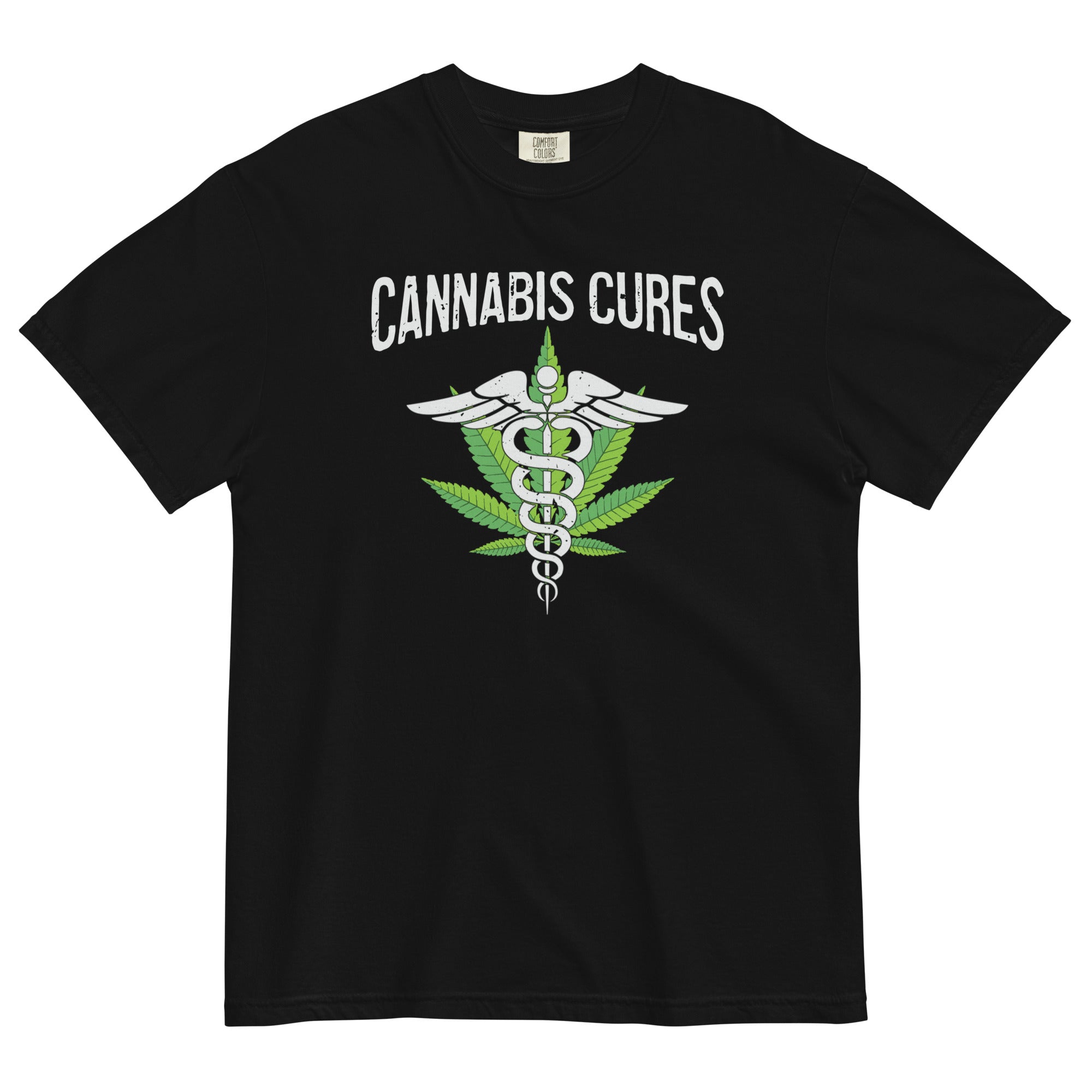 Cannabis Cures Medical Marijuana T-Shirt – Perfect Weed Shirt for Cannabis Healthcare Advocates | Magic Leaf Tees