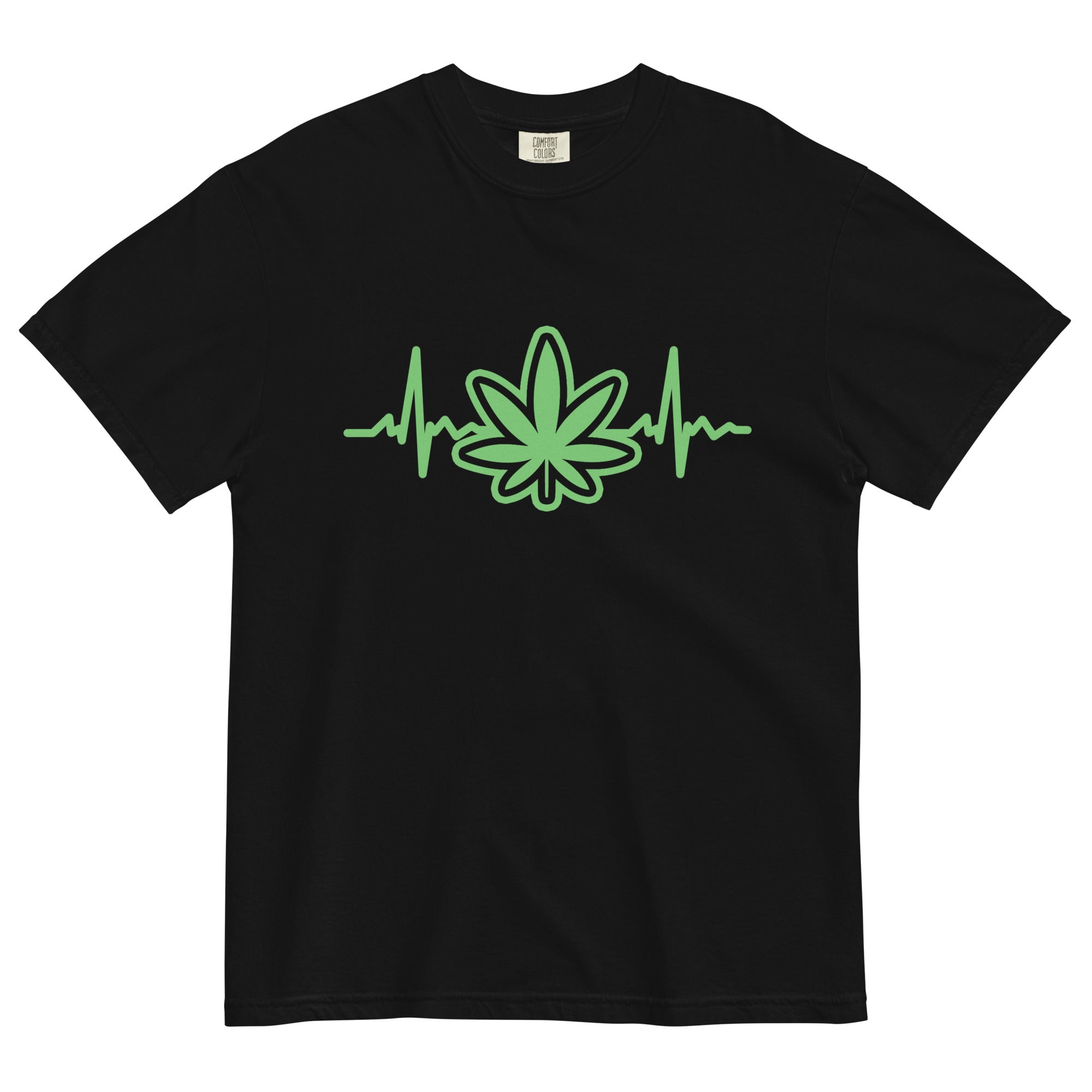 Heartbeat Funny Weed T-Shirt – Perfect Cannabis Shirt for Stoners | Magic Leaf Tees