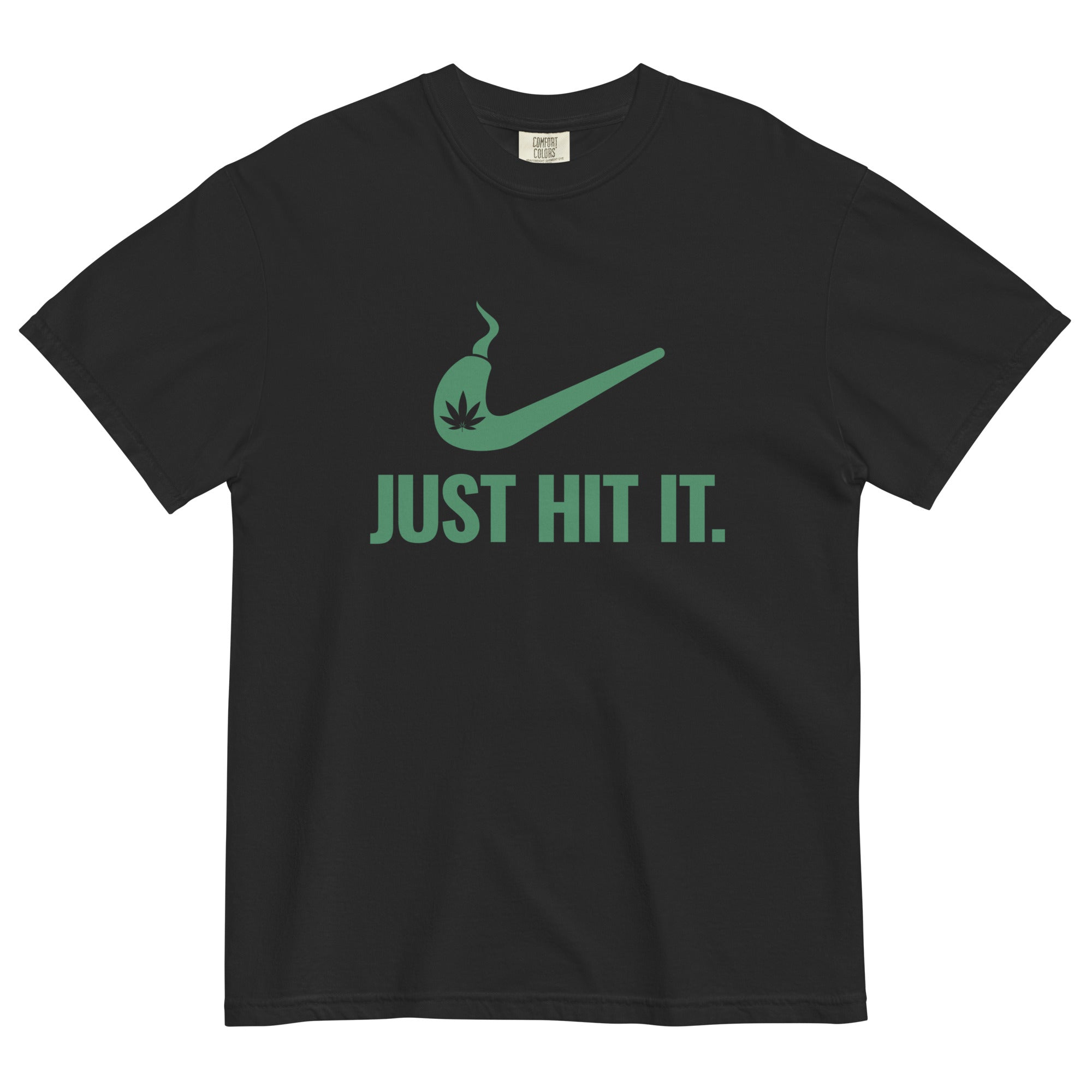 "Just Hit It" Funny Marijuana Logo T-Shirt – Magic Leaf Tees