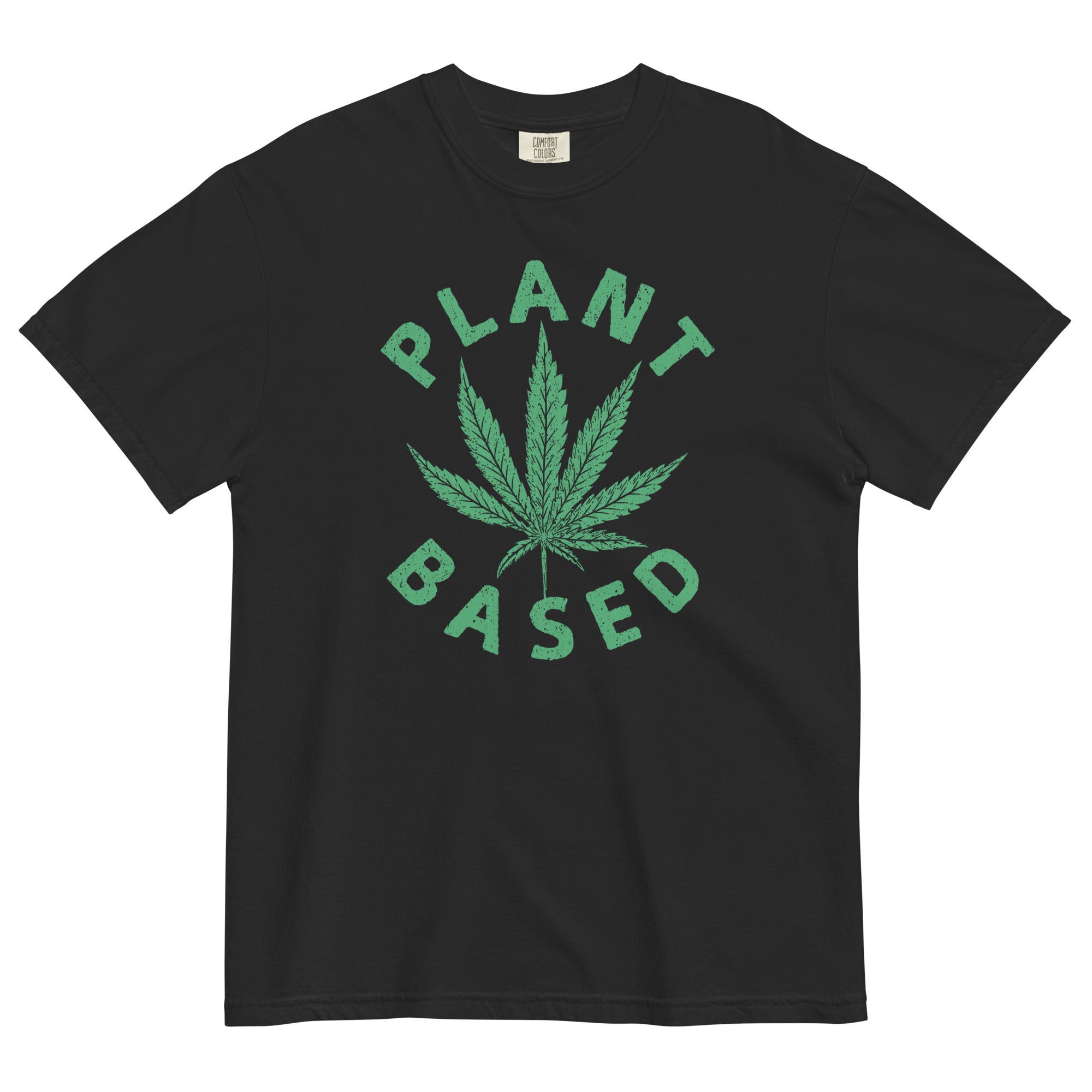 "Plant Based" Cannabis Leaf T-Shirt – Stylish Weed Design | Magic Leaf Tees