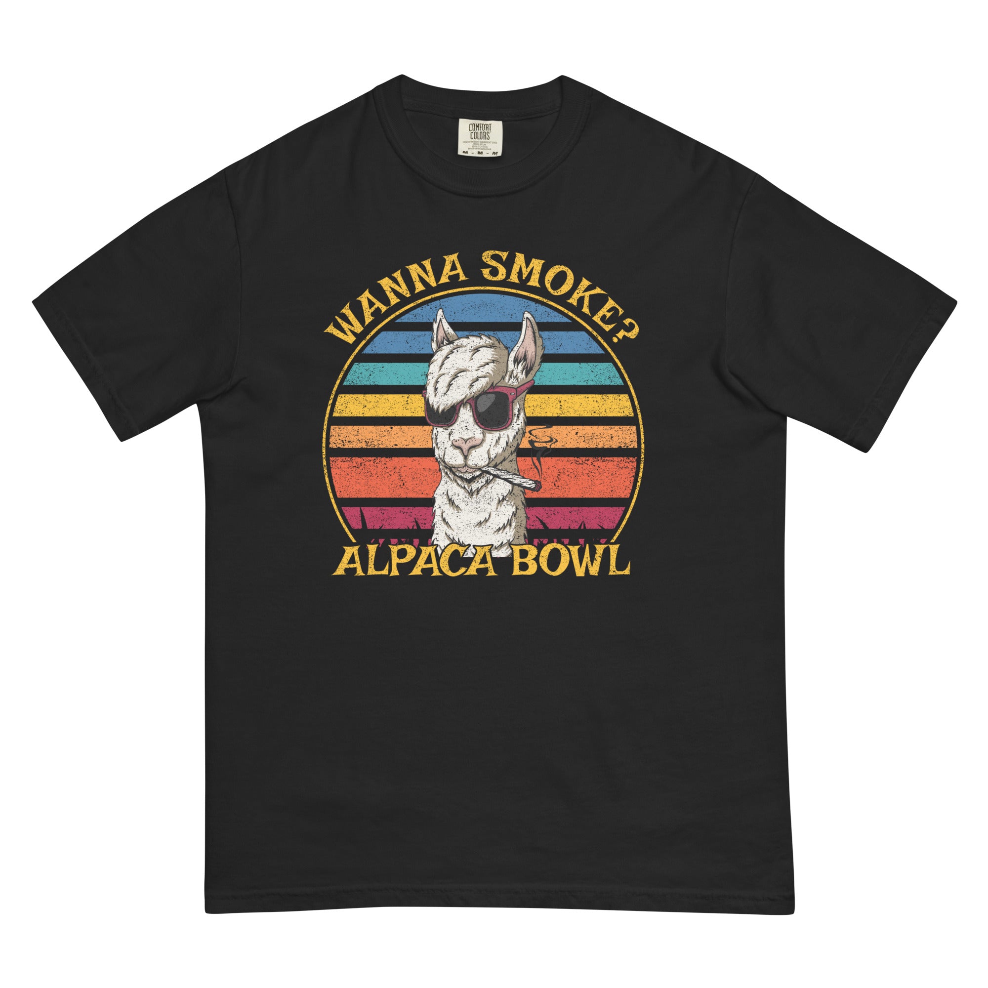 Wanna Smoke? Alpaca Bowl T-Shirt – Funny Weed Apparel | Magic Leaf Tees