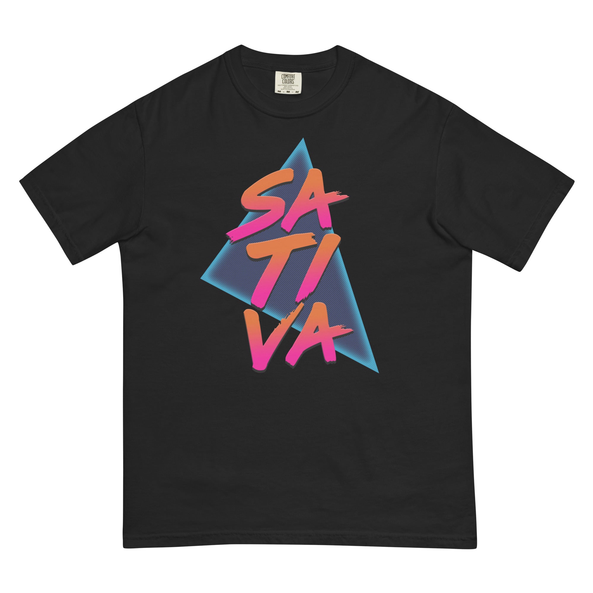 Retro 80’s Sativa T-Shirt – Vibrant Weed Apparel | Magic Leaf Tees