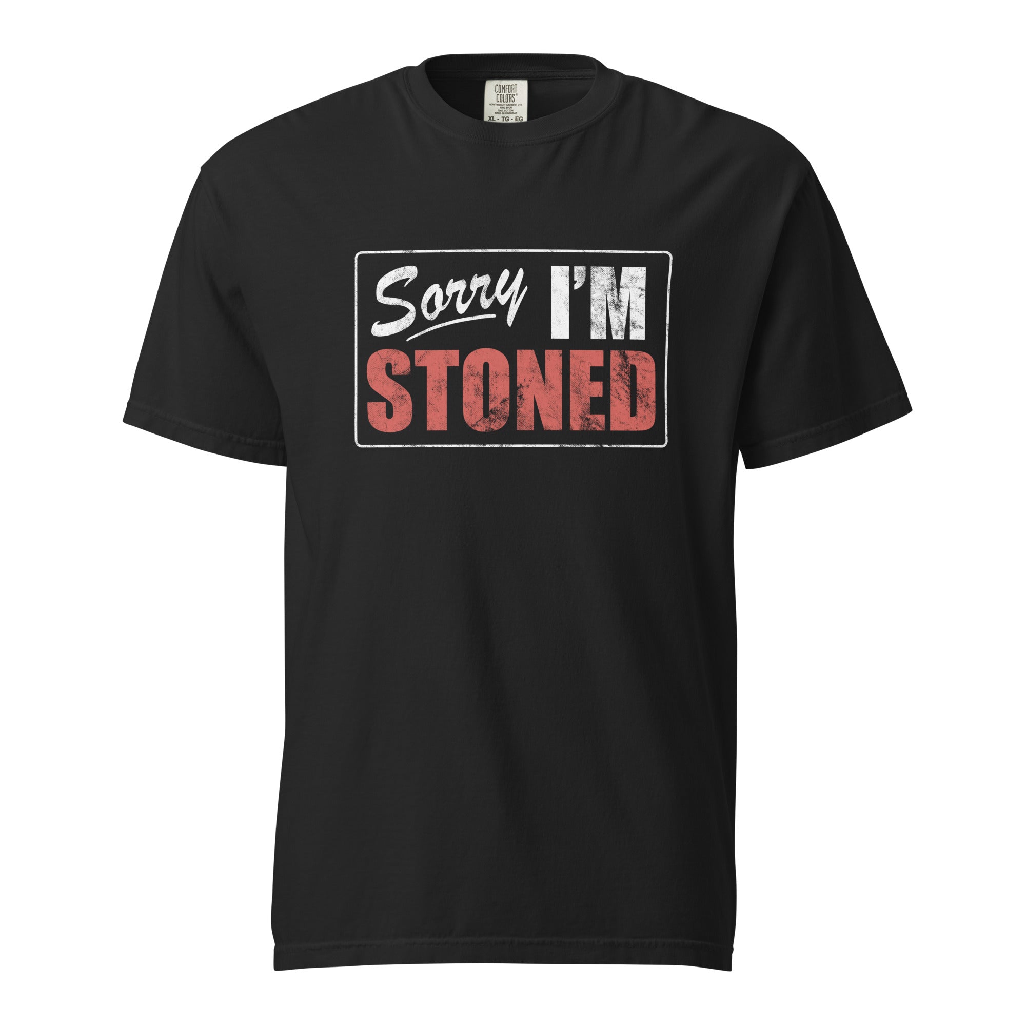 Sorry I’m Stoned T-Shirt – Funny Weed Apparel | Magic Leaf Tees