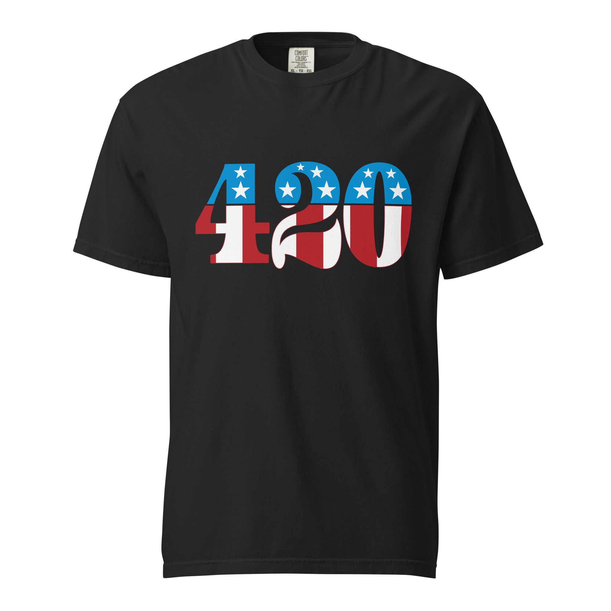 Patriotic 420 T-Shirt – Red, White & Blue Weed Apparel | Magic Leaf Tees