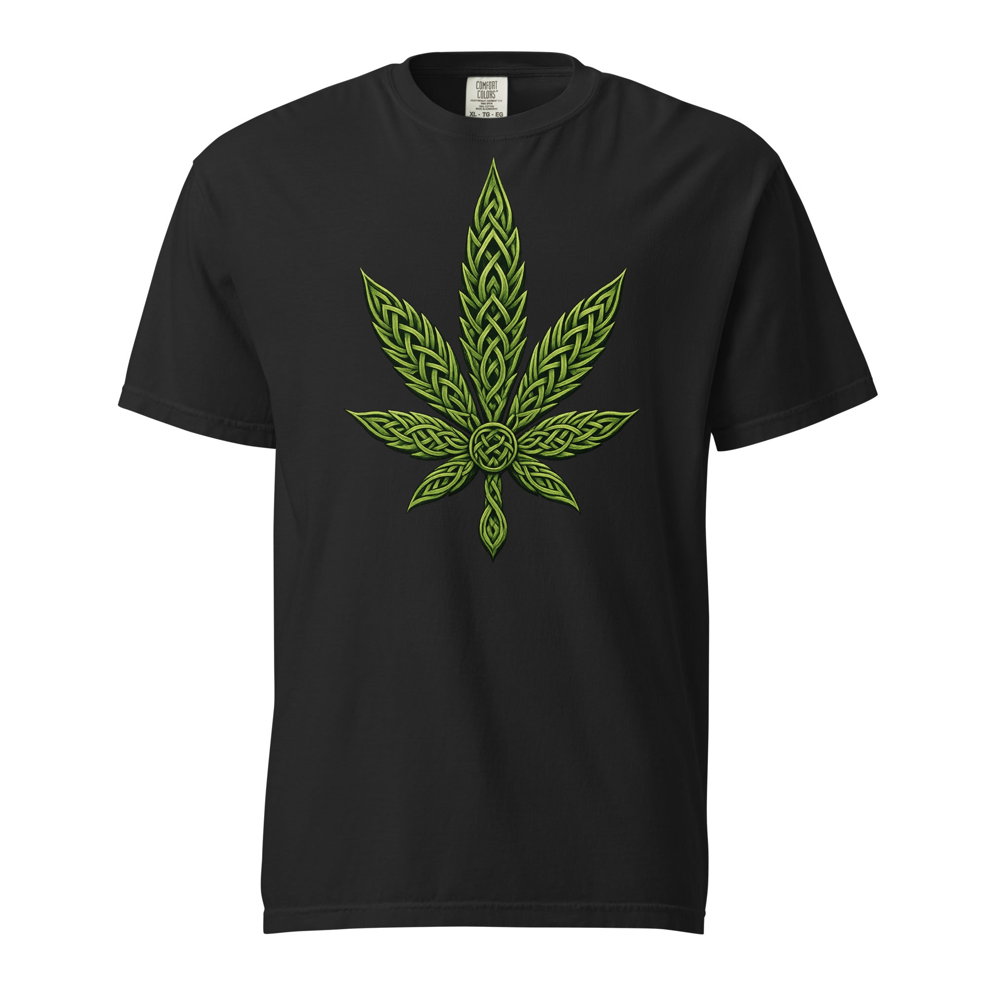 Celtic Knot Cannabis Leaf T-Shirt – Intricate Weed Leaf Graphic Tee | Magic Leaf Tees