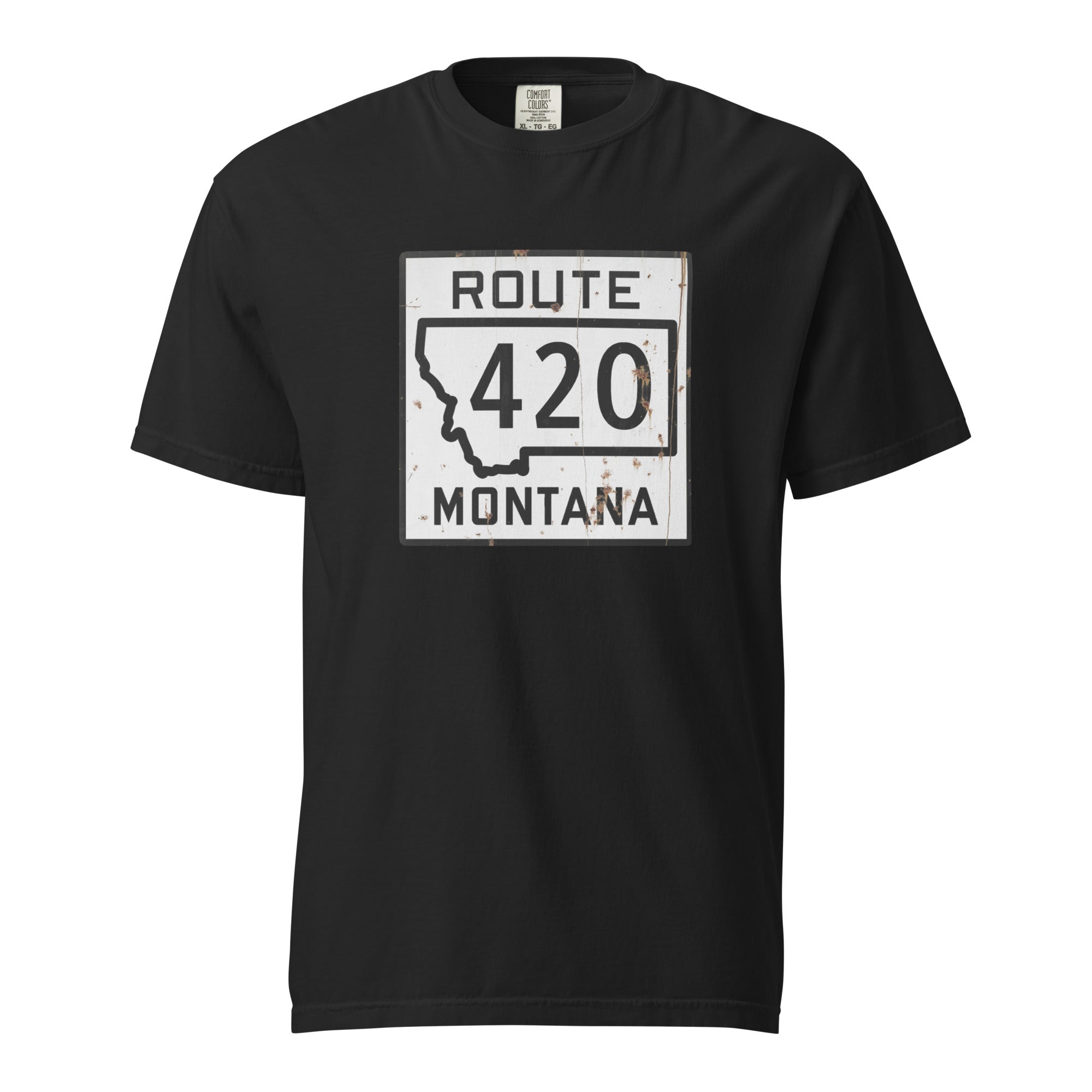 Vintage Montana Route 420 Weed Shirt | Distressed Highway Sign T-Shirt