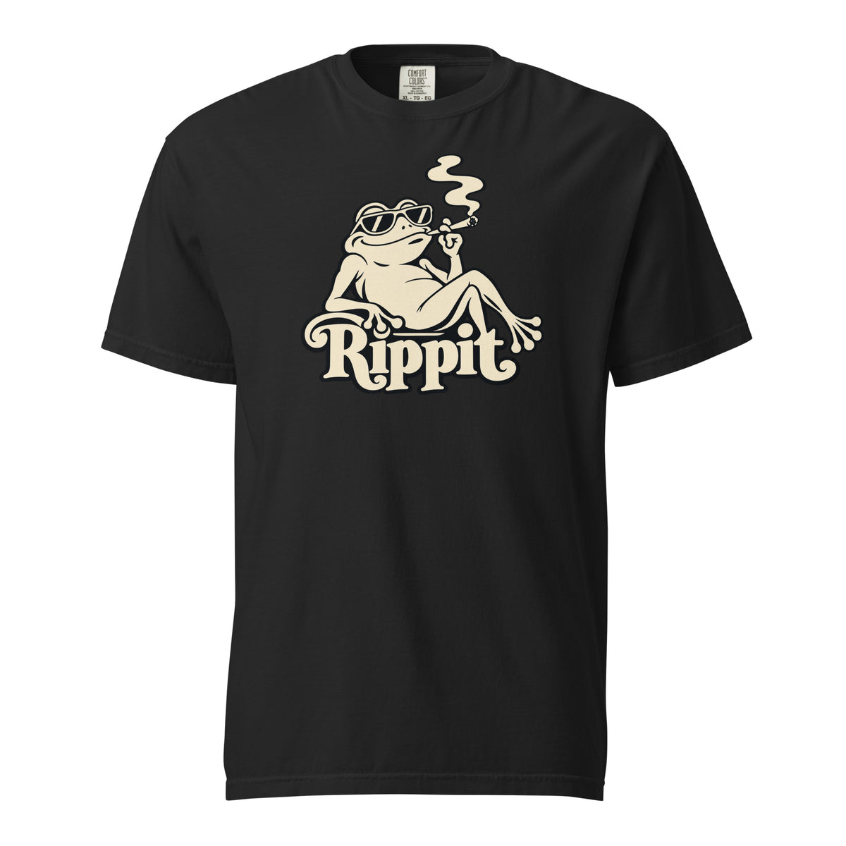 Rippit Frog T-Shirt, Funny Stoner Frog Tee, Retro Cannabis Mascot 420 Graphic Shirt