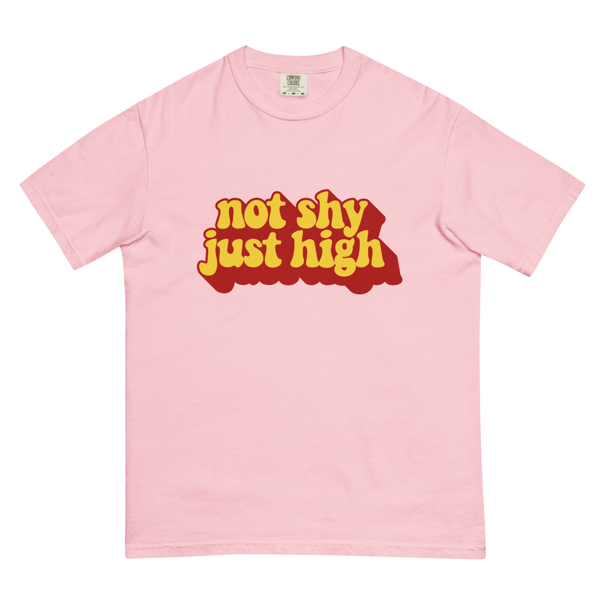 "Not Shy, Just High" Funny Weed T-Shirt – Magic Leaf Tees