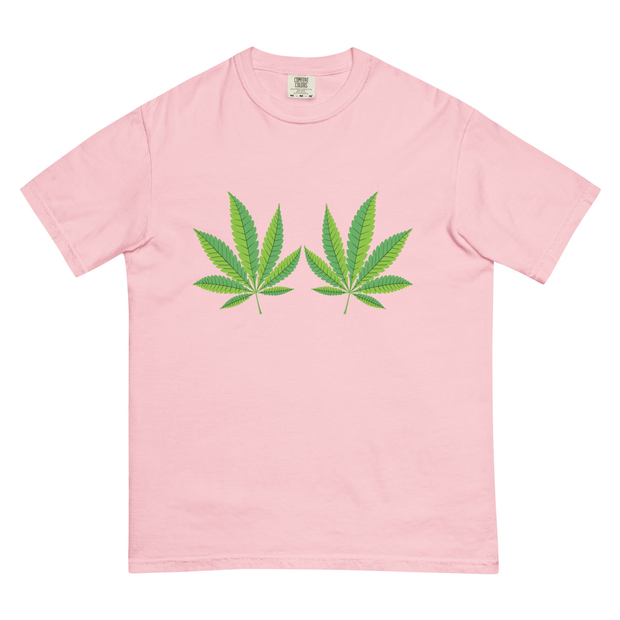 Peek-a-Leaf Boob Weed T-Shirt - Funny Weed Shirt for Cannabis Lovers | Magic Leaf Tees