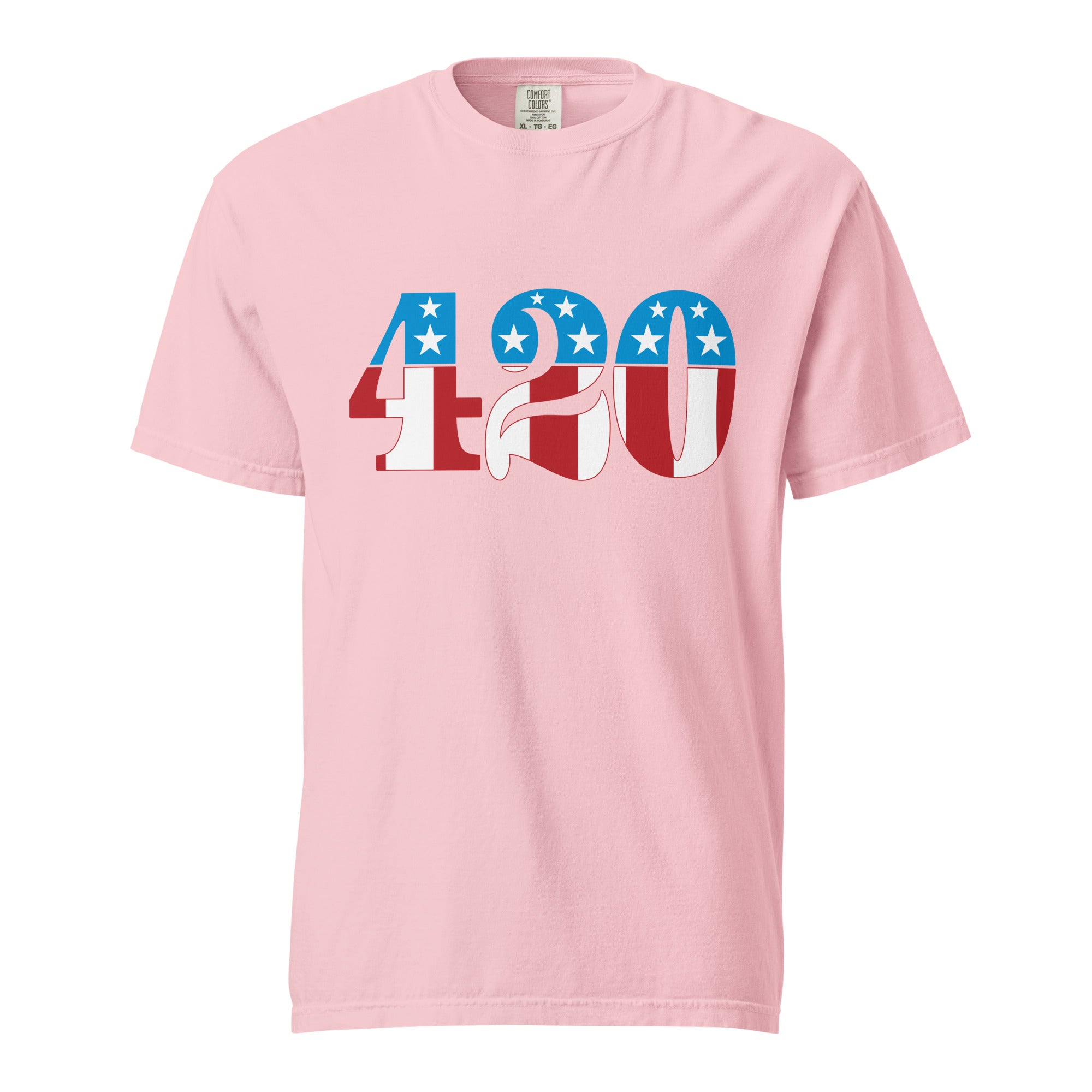 Patriotic 420 T-Shirt – Red, White & Blue Weed Apparel | Magic Leaf Tees