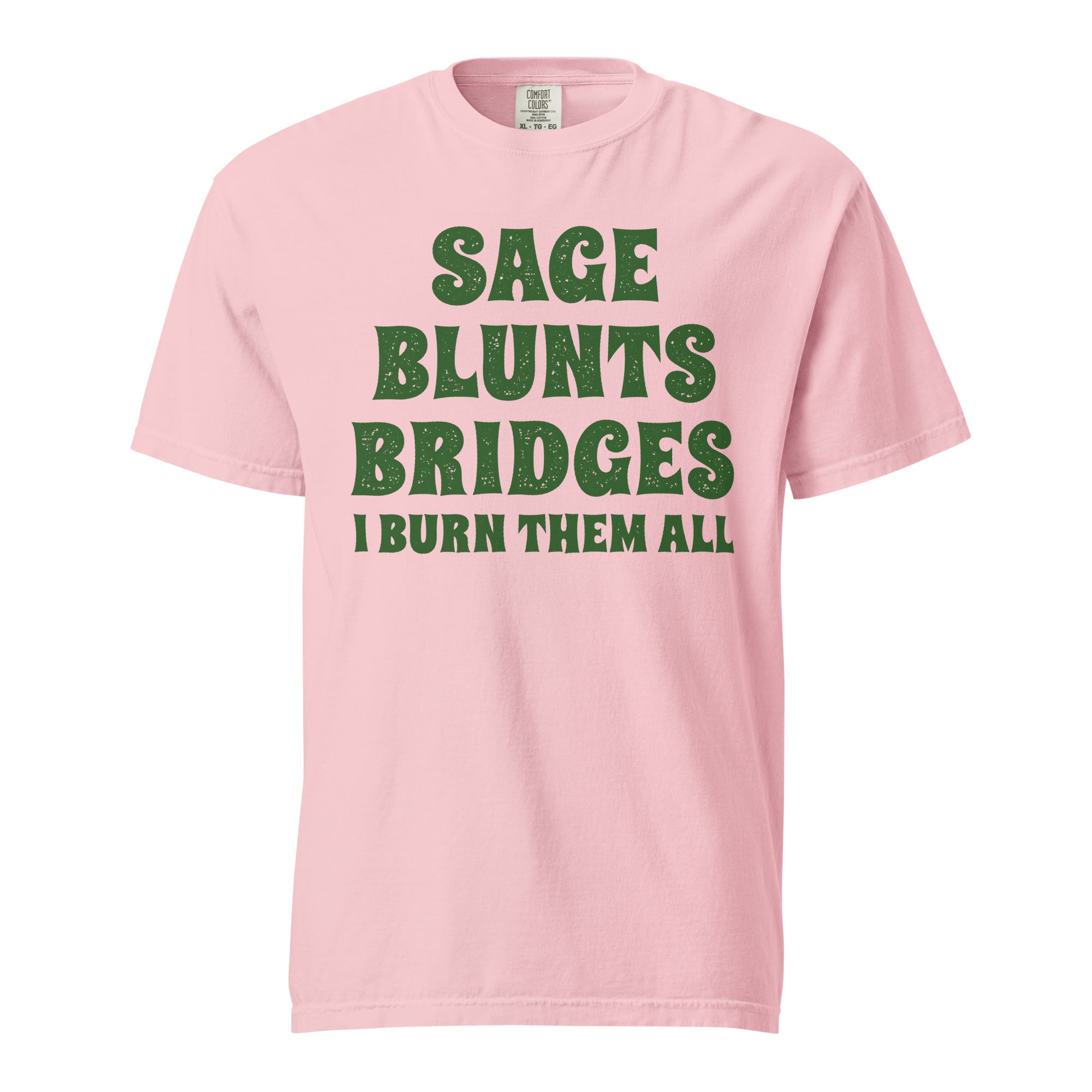 Sage Blunts Bridges T-Shirt – Funny Weed Apparel for Witches | Magic Leaf Tees