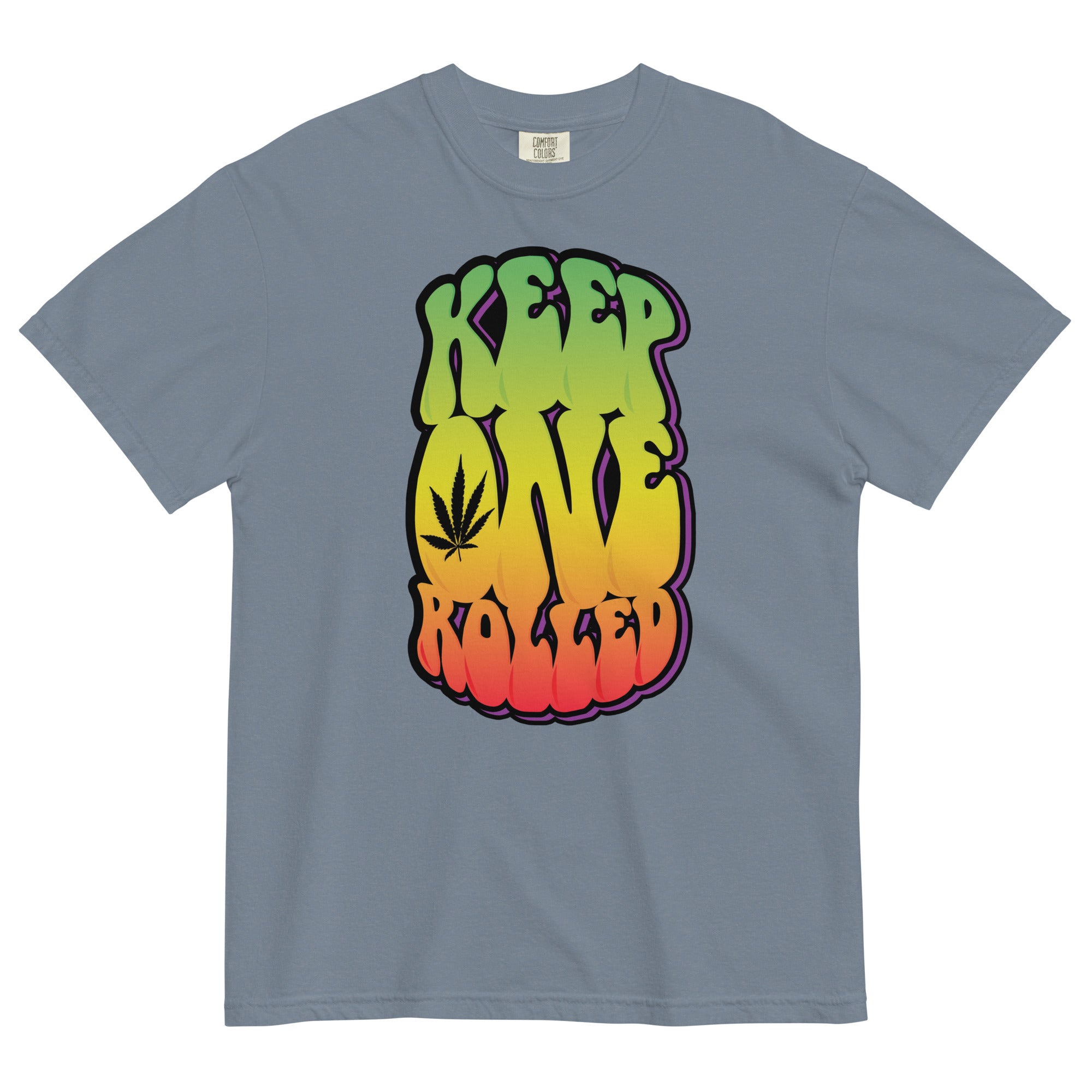 Keep One Rolled Tee | Retro Cannabis-Inspired Shirt | Weed Enthusiast Apparel | Magic Leaf Tees