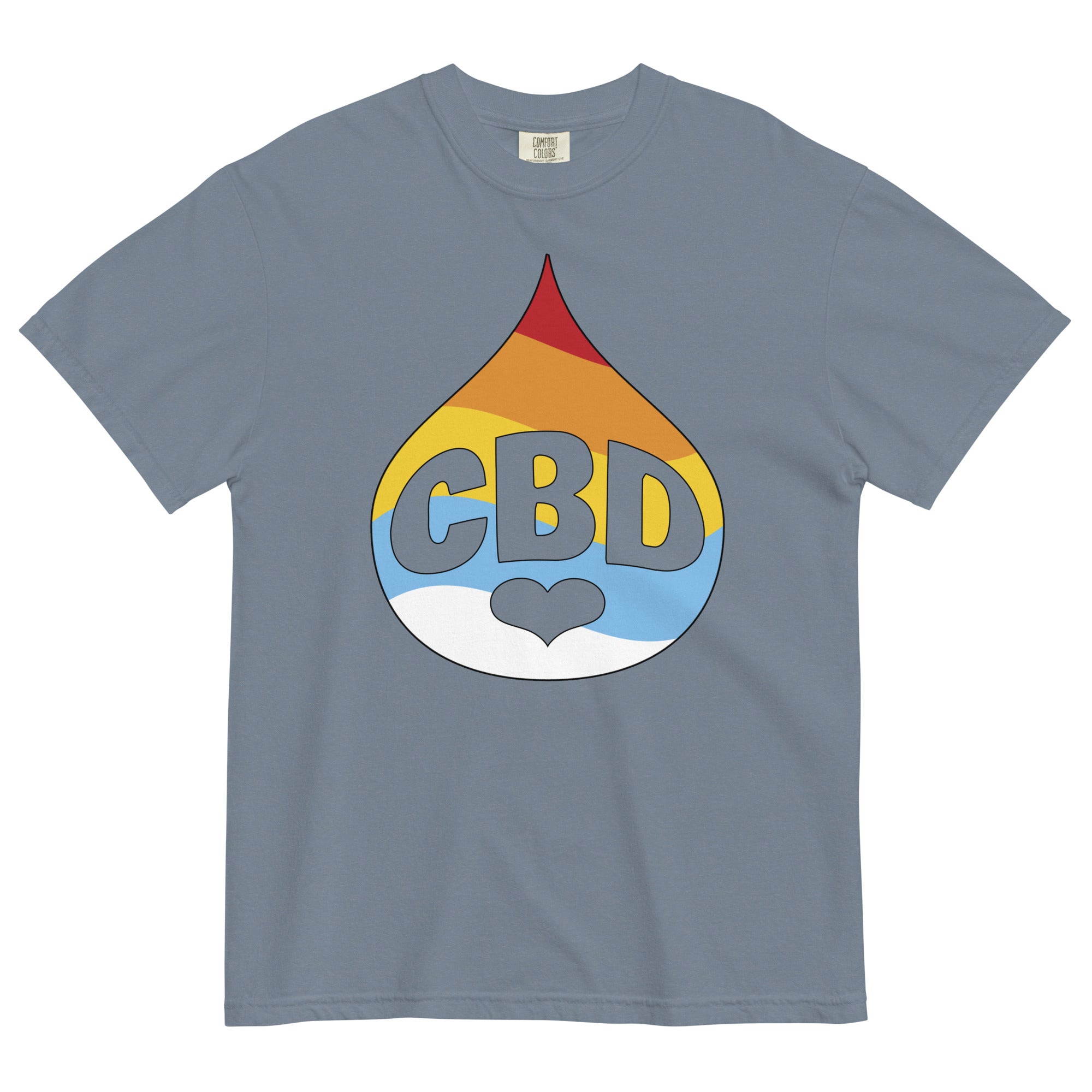 Vibrant CBD Drop Tee | Medical Marijuana Shirt | Colorful Cannabis Elegance | Magic Leaf Tees