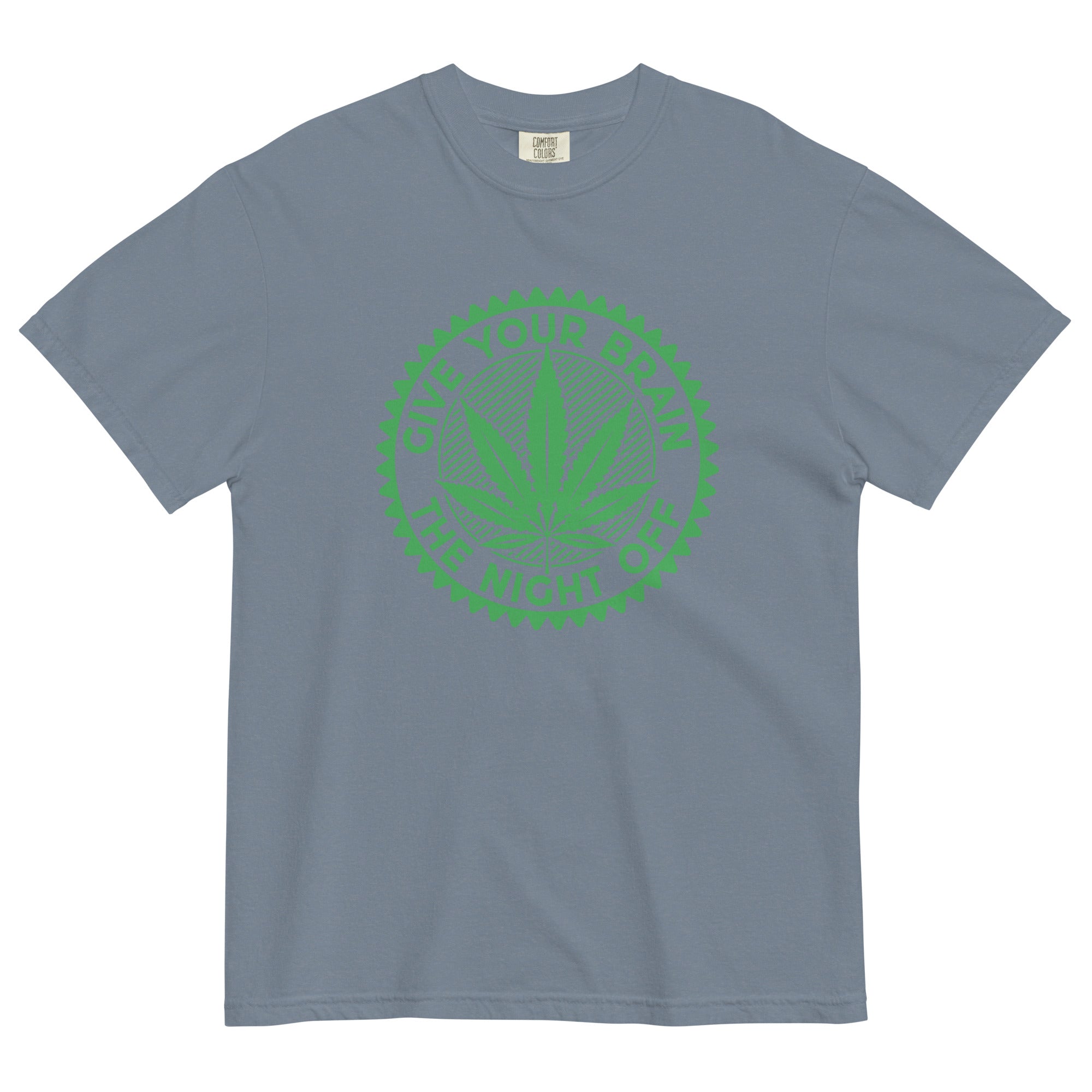 Give Your Brain The Night Off: Playful Weed-Inspired Tee for Relaxation and Chill Vibes! - Magic Leaf Tees 