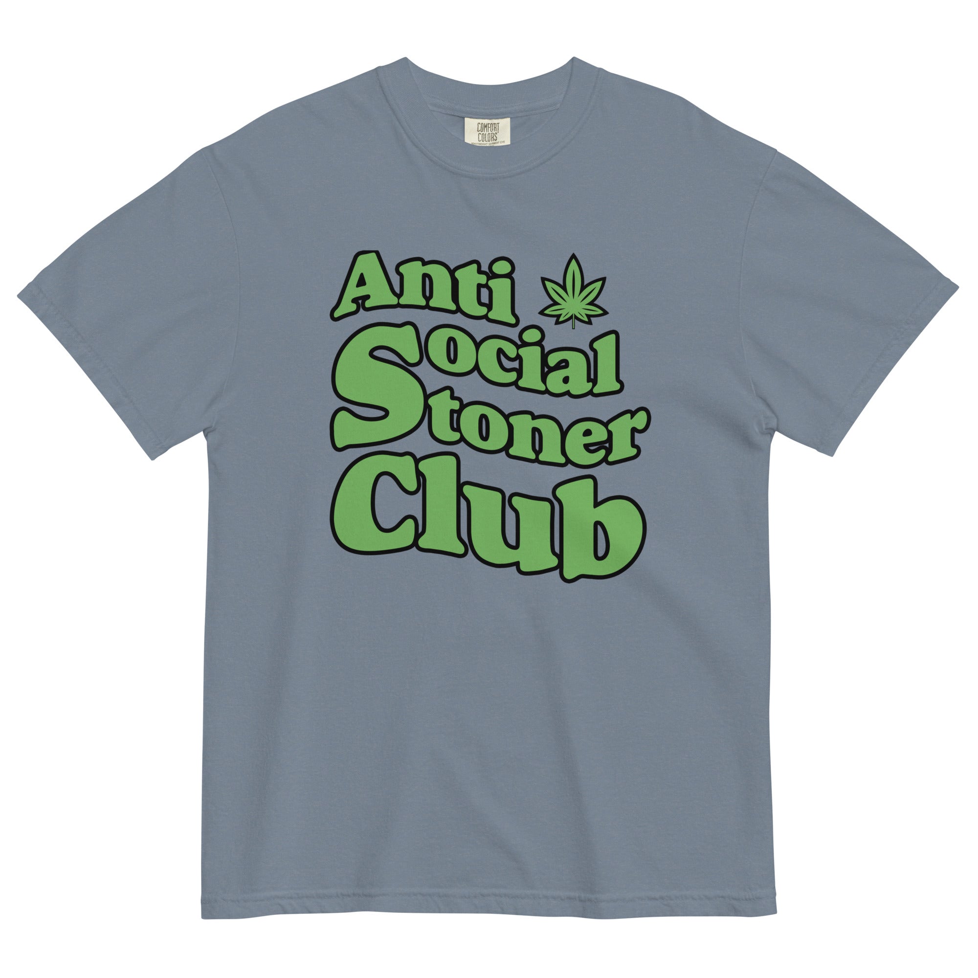 Anti-Social Stoner Club: Hilarious Cannabis-Inspired Tee for Introverted Highs! - Magic Leaf Tees