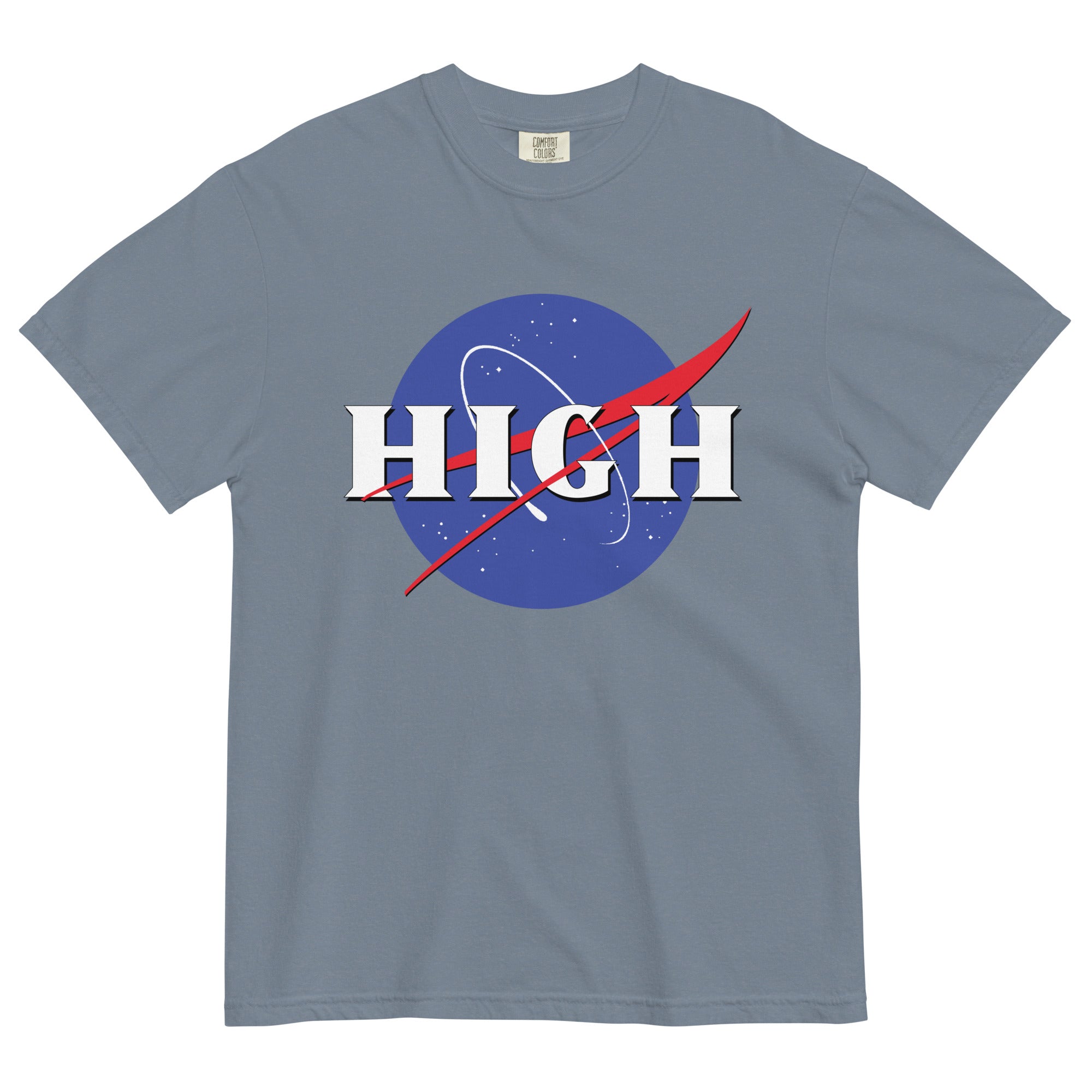 High: Cannabis Tee for Elevated Space Exploration! - Magic Leaf Tees