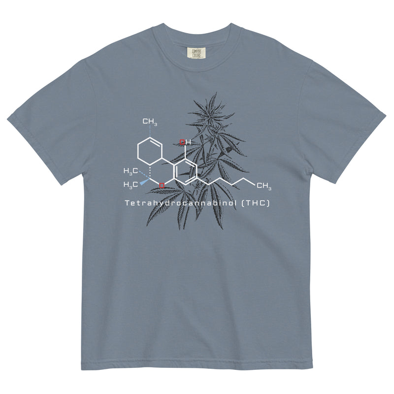 THC Molecule and Marijuana Plant T-Shirt: Cannabis Enthusiast Apparel | Magic Leaf Tees