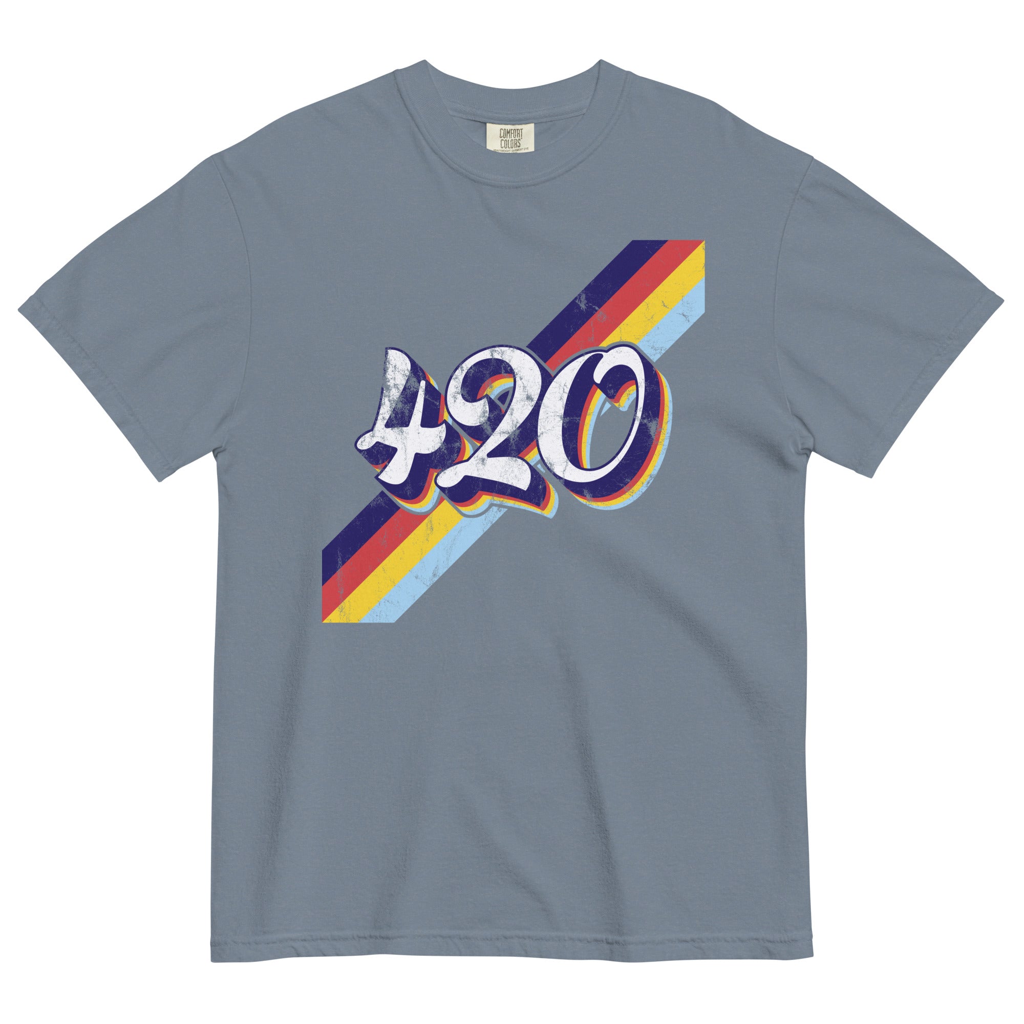 colorful Tシャツ Retro 420 Weed T-Shirt – Colorful Vintage Design | Magic Leaf Tees