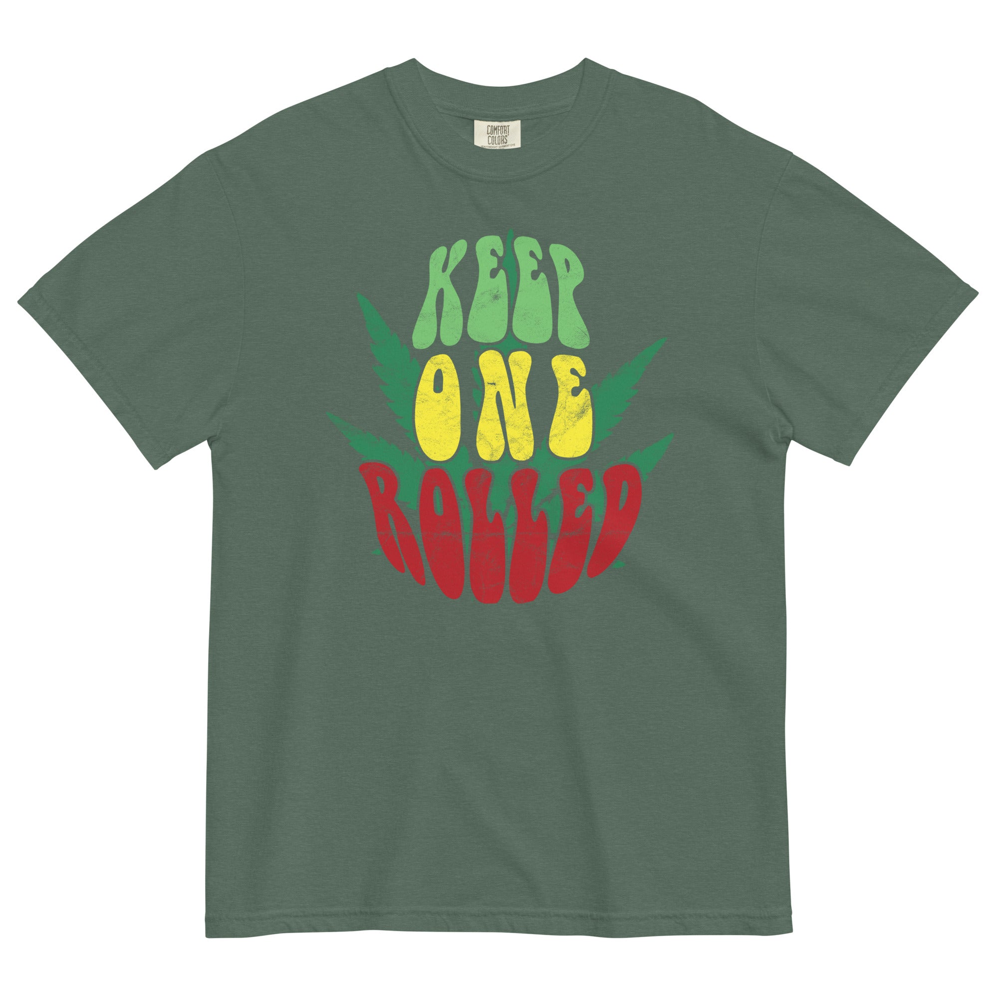 Keep One Rolled Tee | Cannabis-Inspired Shirt | Weed Enthusiast Apparel | Magic Leaf Tees