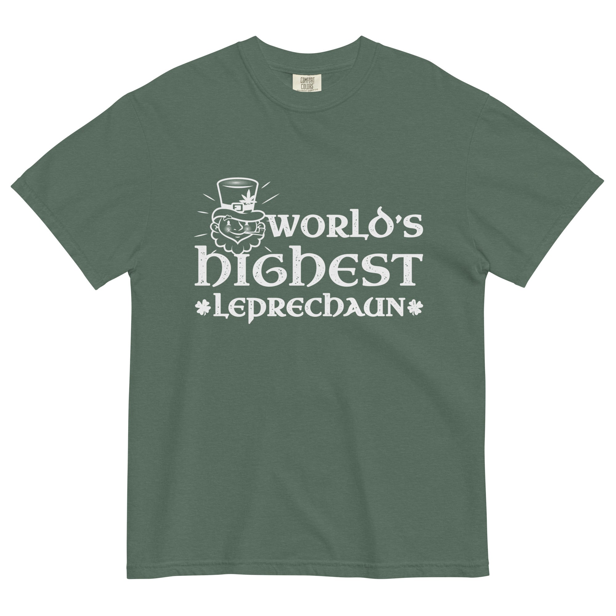 World's Highest Leprechaun Tee | St. Patrick's Day Cannabis Shirt | Herbal Humor Celebration | Magic Leaf Tees