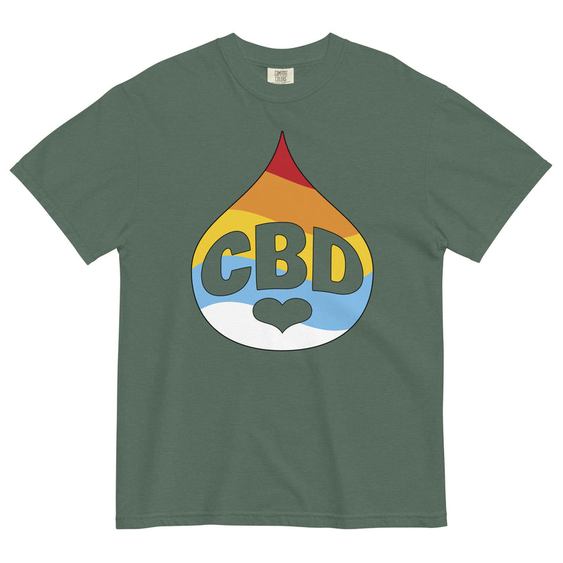 Vibrant CBD Drop Tee | Medical Marijuana Shirt | Colorful Cannabis Elegance | Magic Leaf Tees