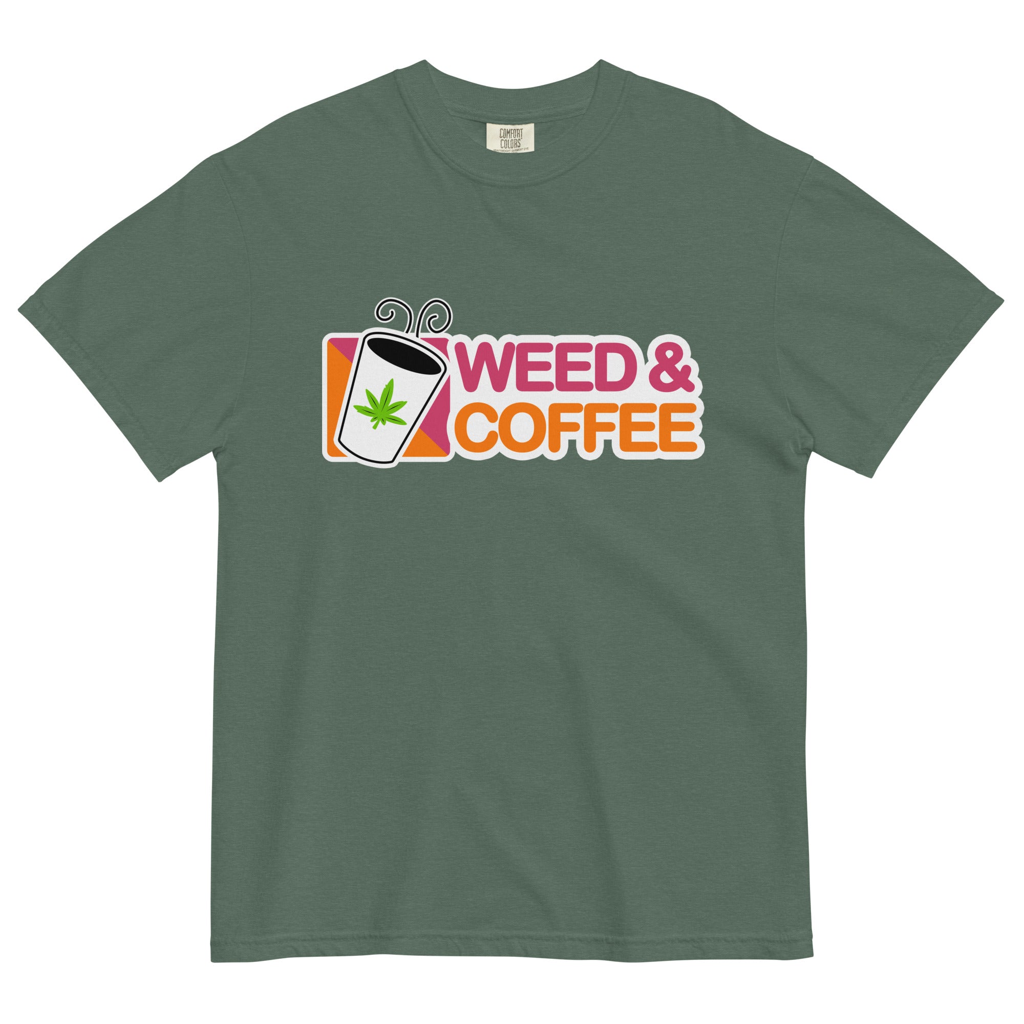 Weed & Coffee T-Shirt: Perfect Blend of Cannabis and Caffeine | Magic Leaf Tees