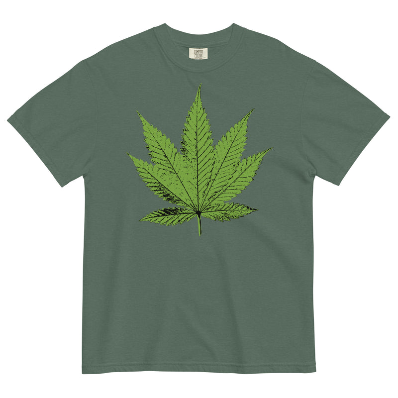 Giant Pot Leaf T-Shirt: Bold Stoner Apparel | Magic Leaf Tees